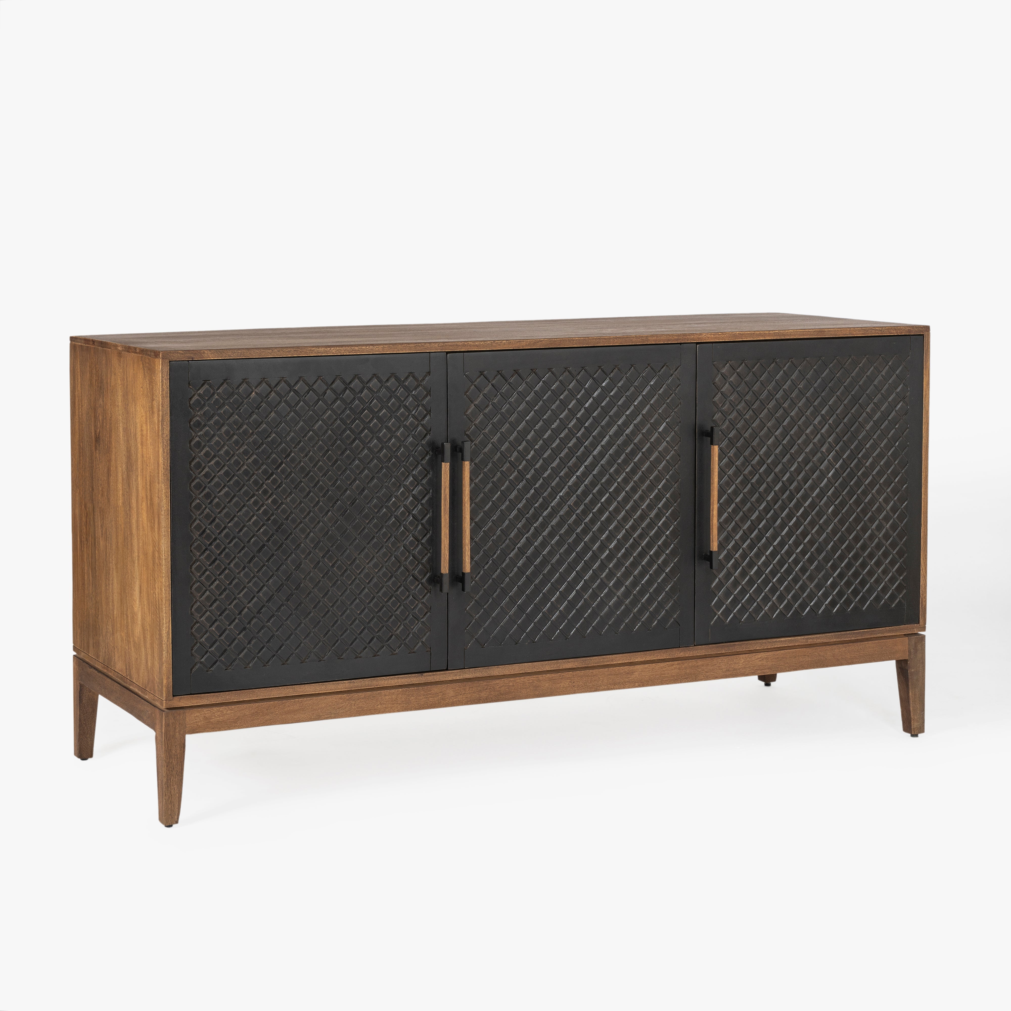 Naya Solid Wood Carved Cabinet