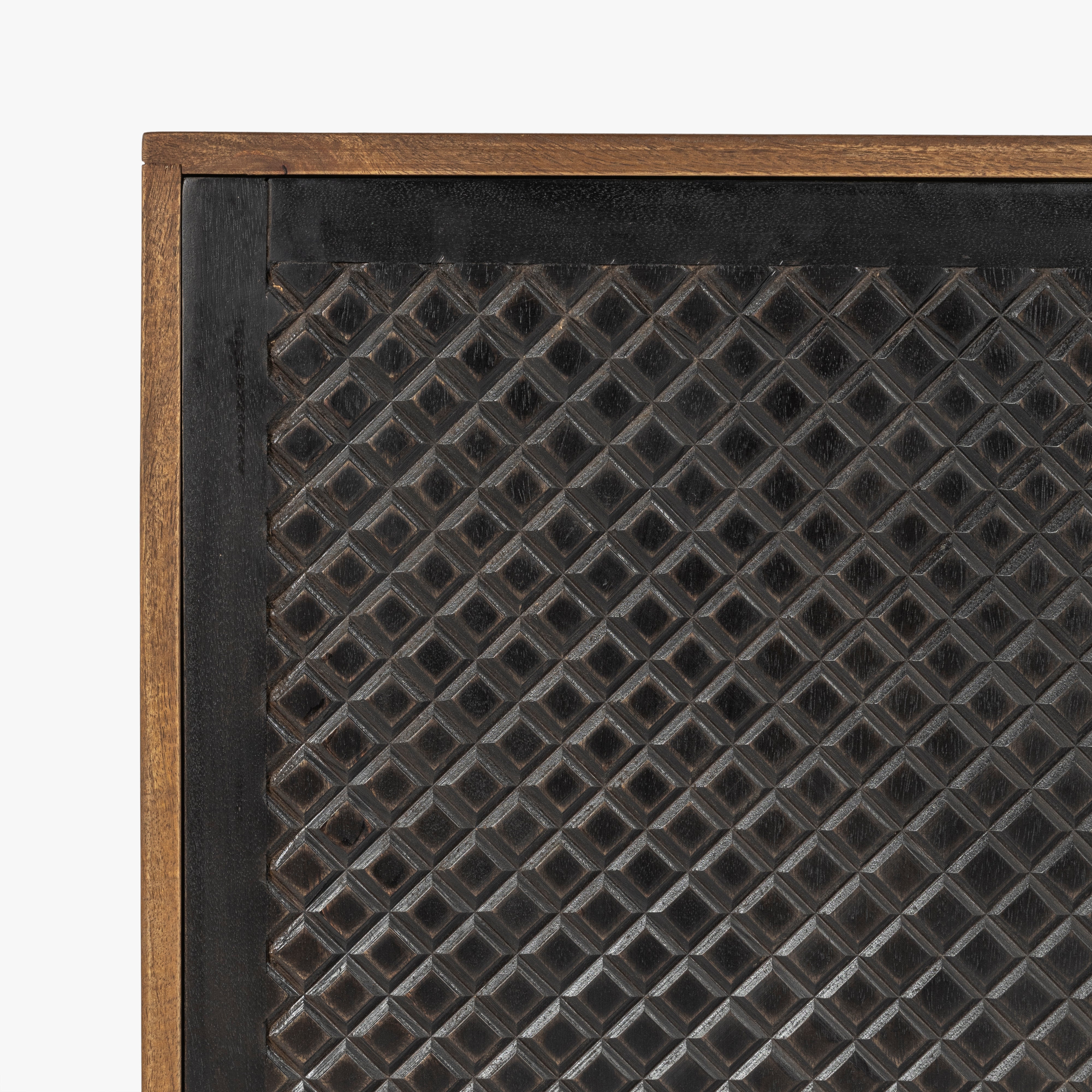 Naya Solid Wood Carved Cabinet