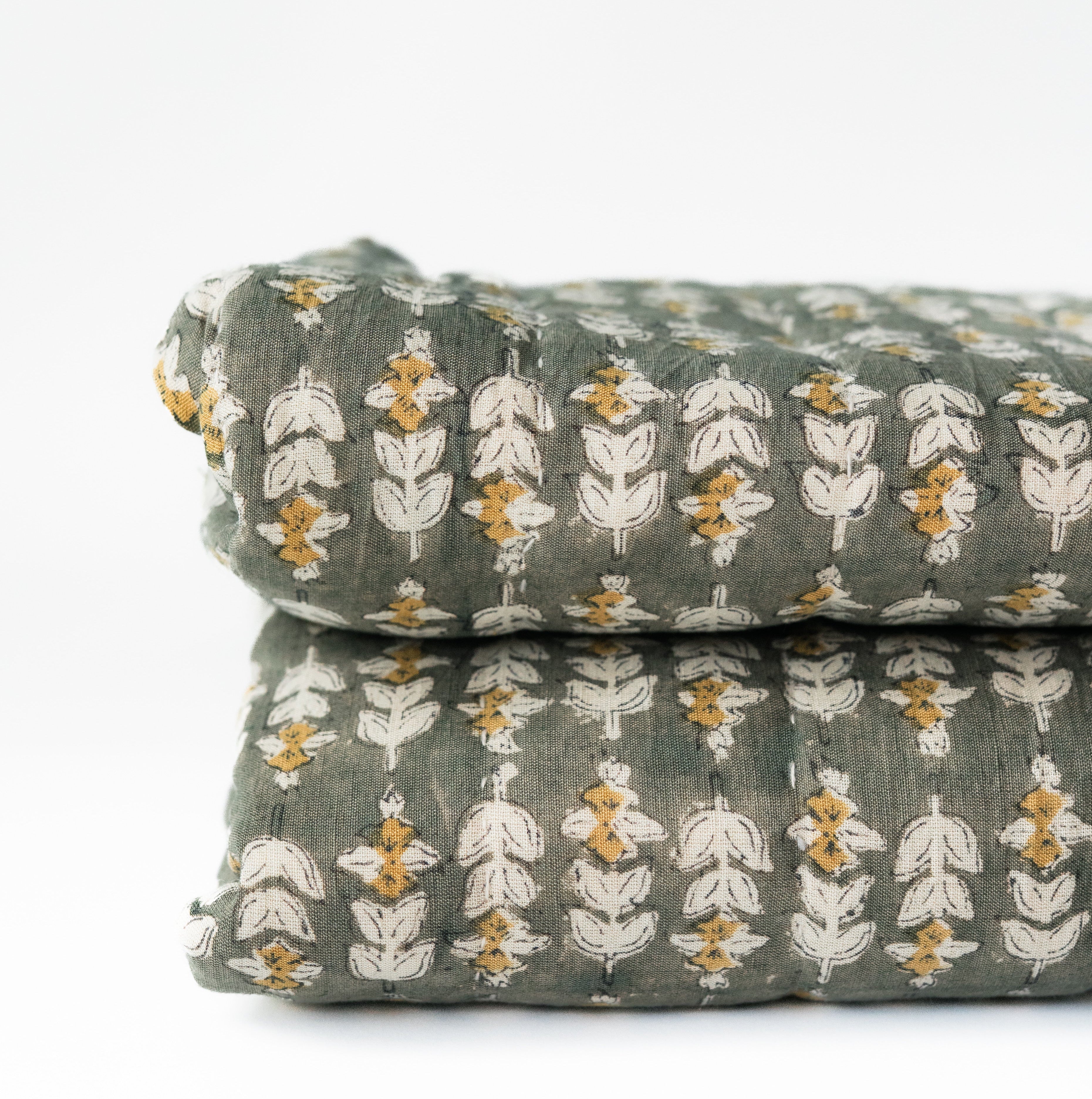 Blossom Block Print Quilt