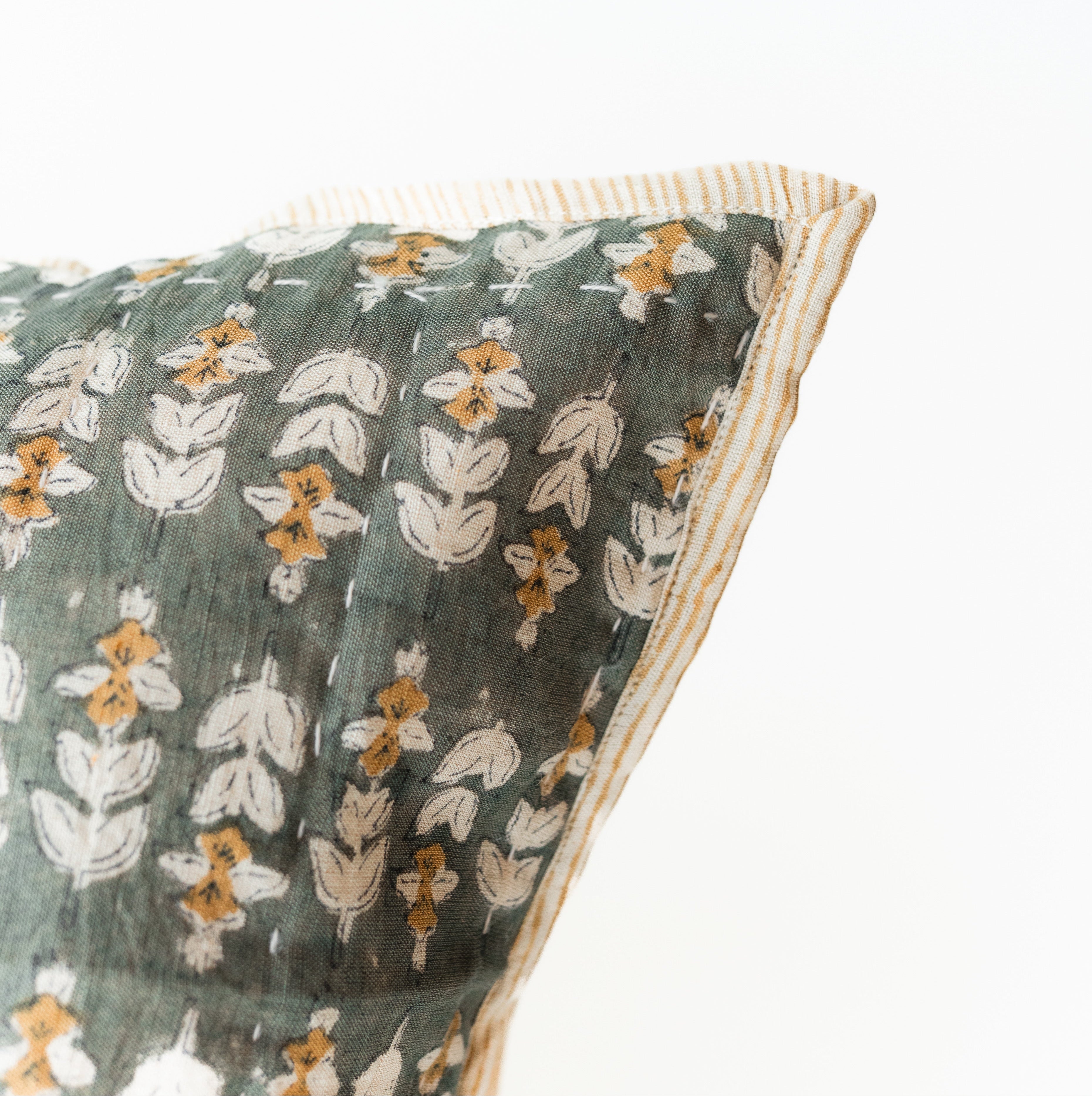 Blossom Block Print Shams S/2