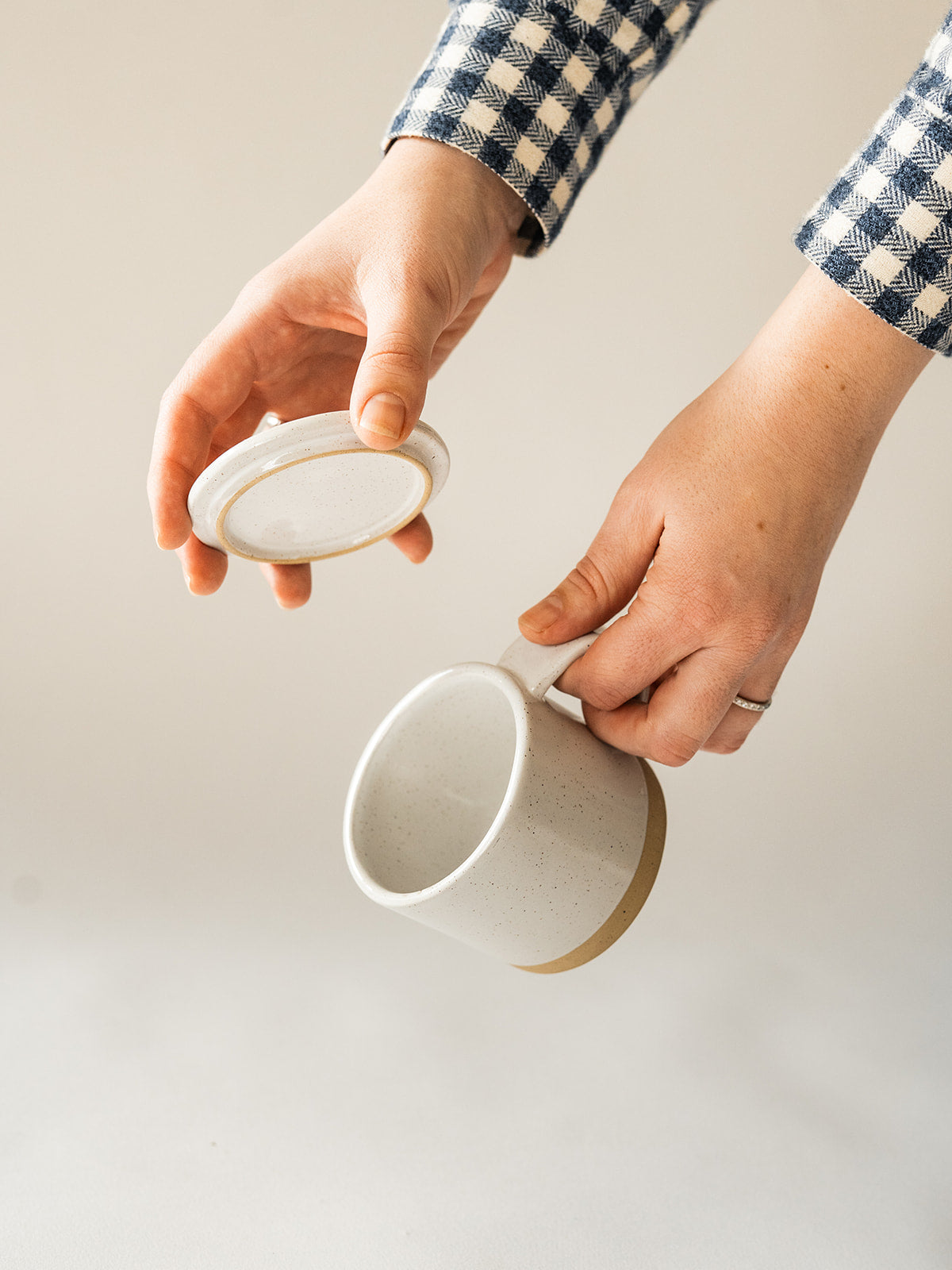 Speckle Mug with Lid - Set of 2