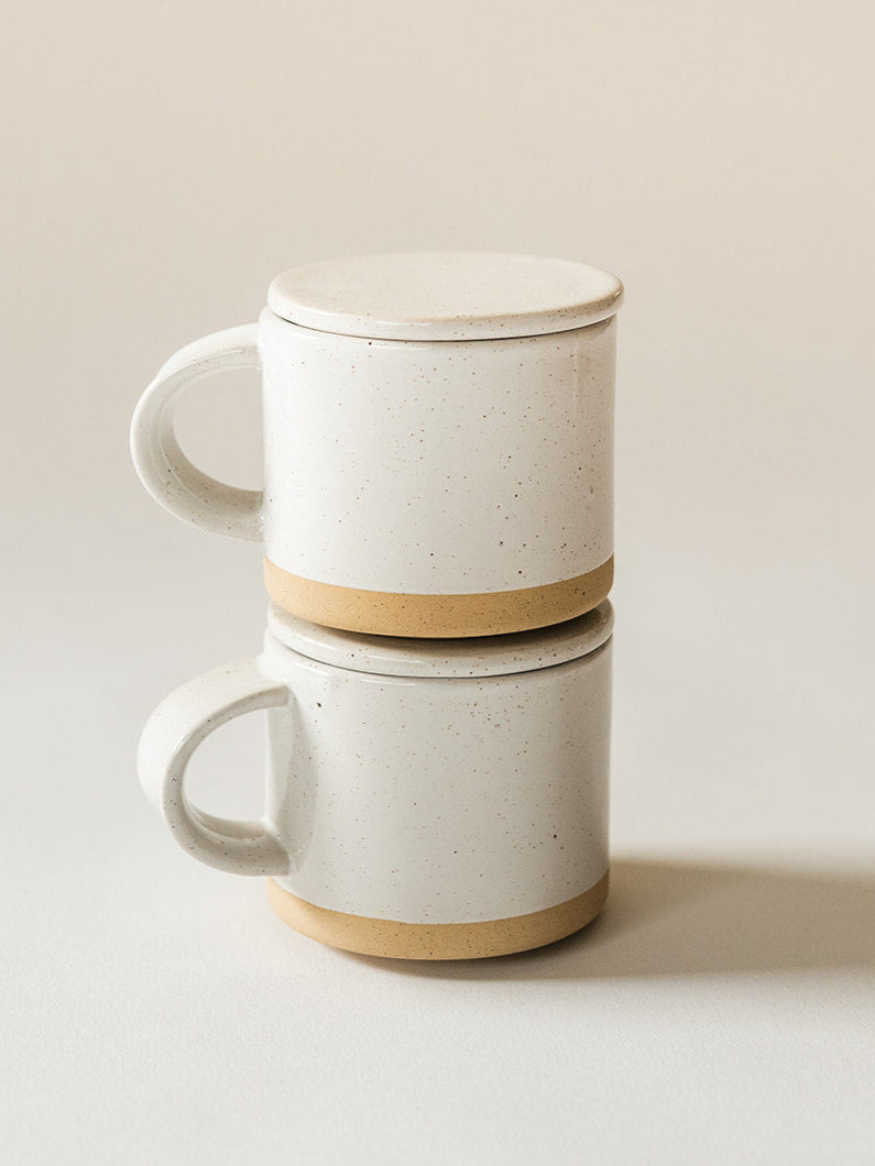 Speckle Mug with Lid - Set of 2