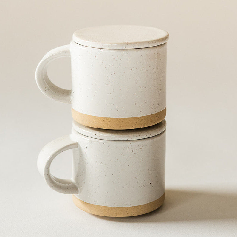 Speckle Mug with Lid - Set of 2