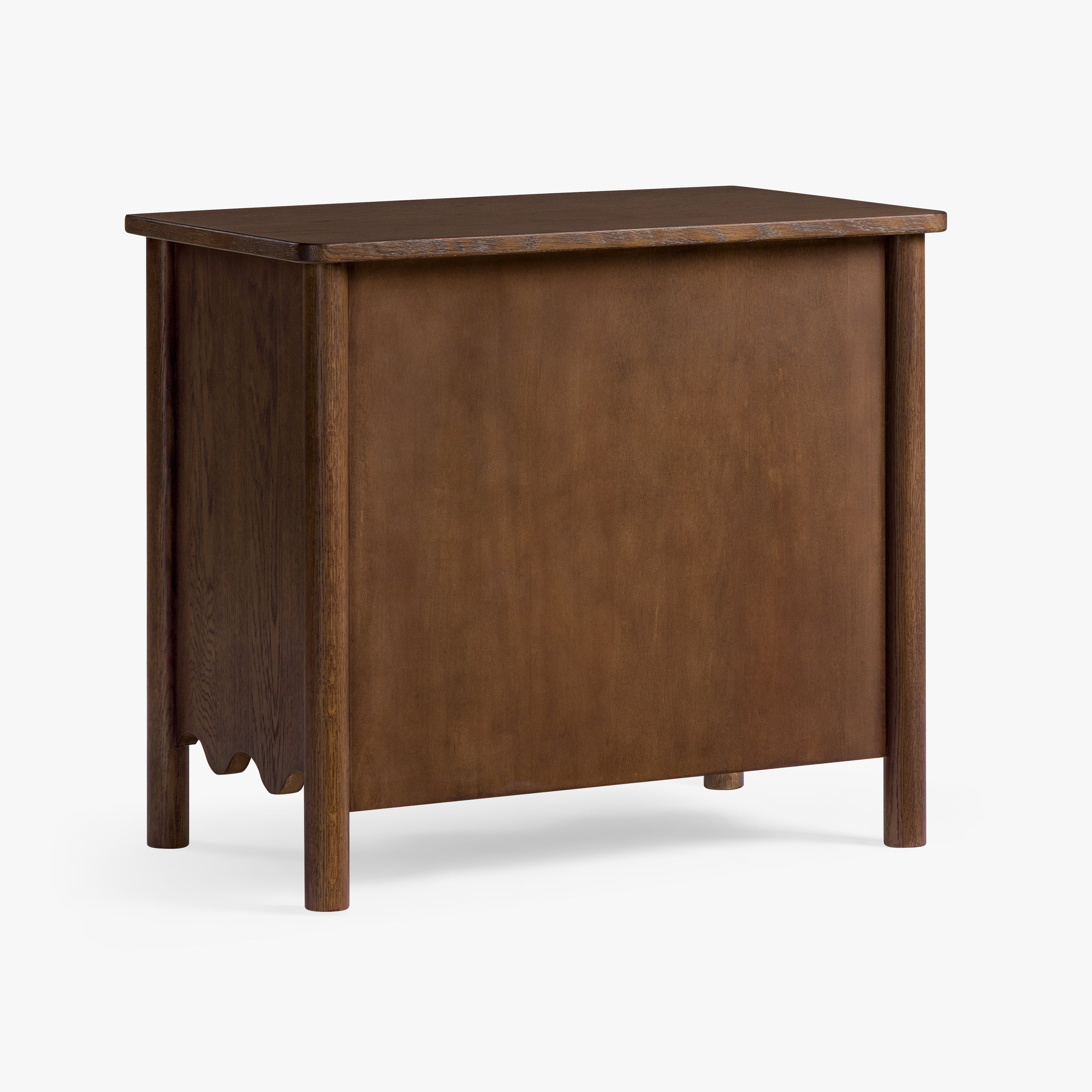 Onda 3-Drawer Oak Nightstand