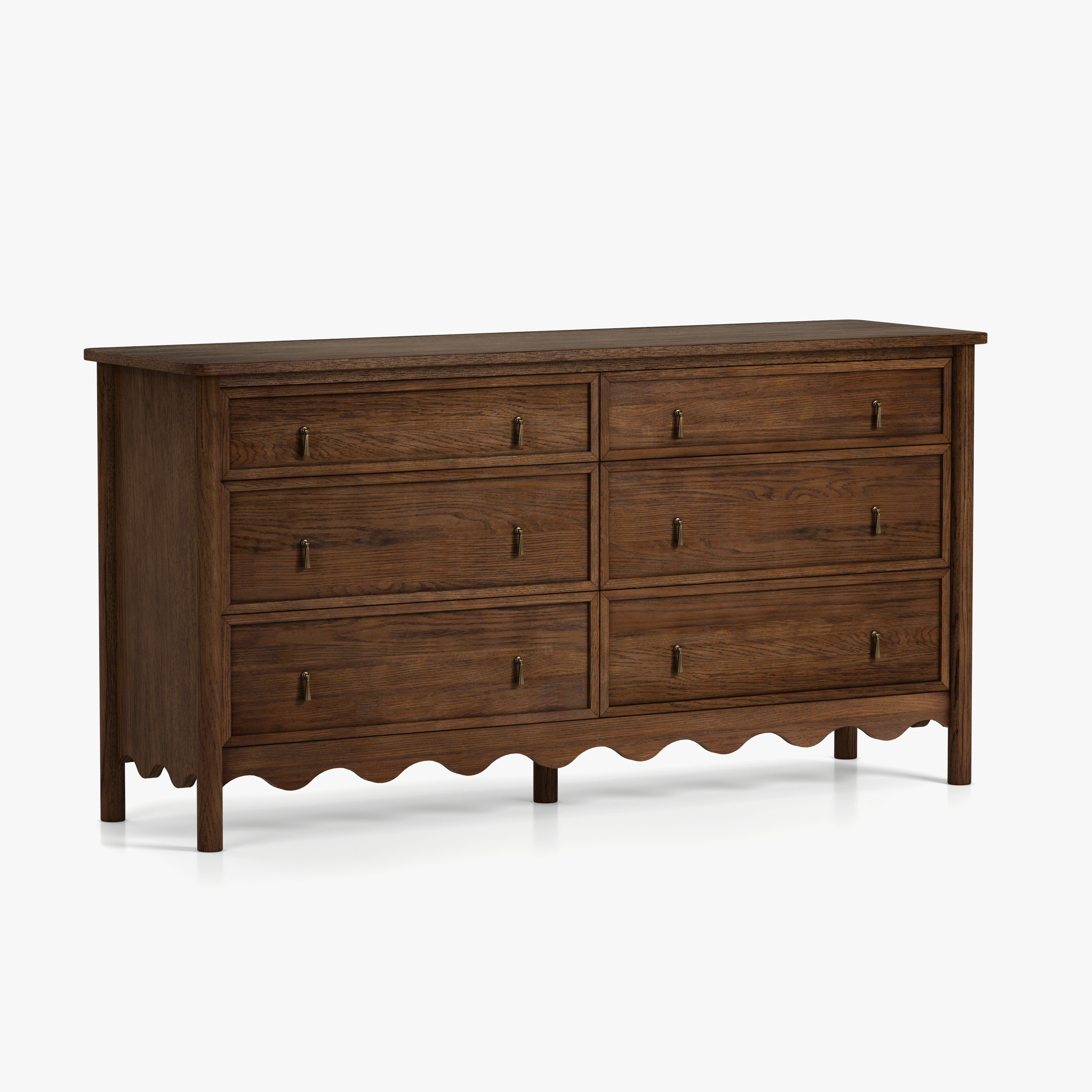Onda 6-Drawer Oak Dresser