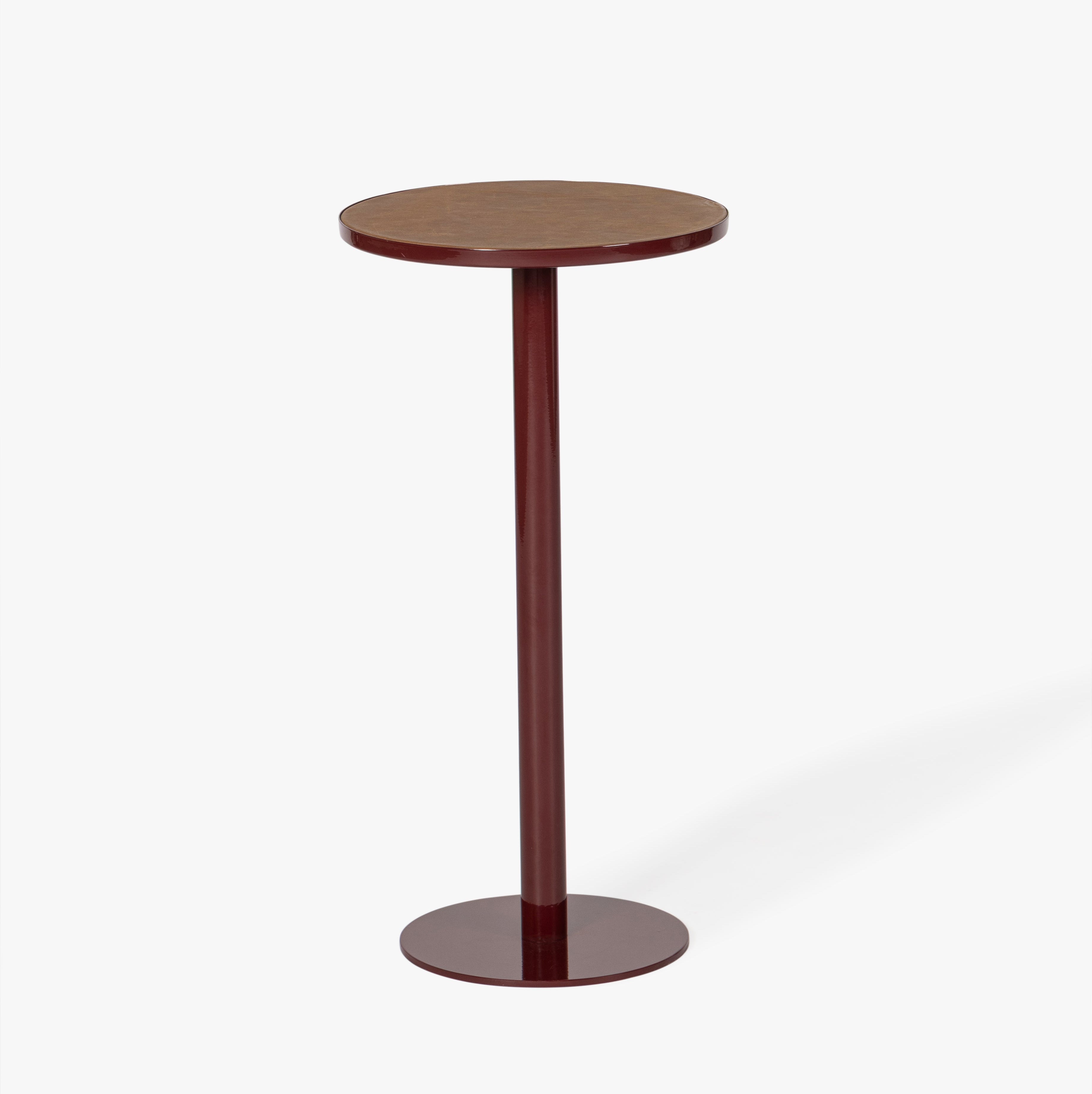 Calder Leather Drink Table