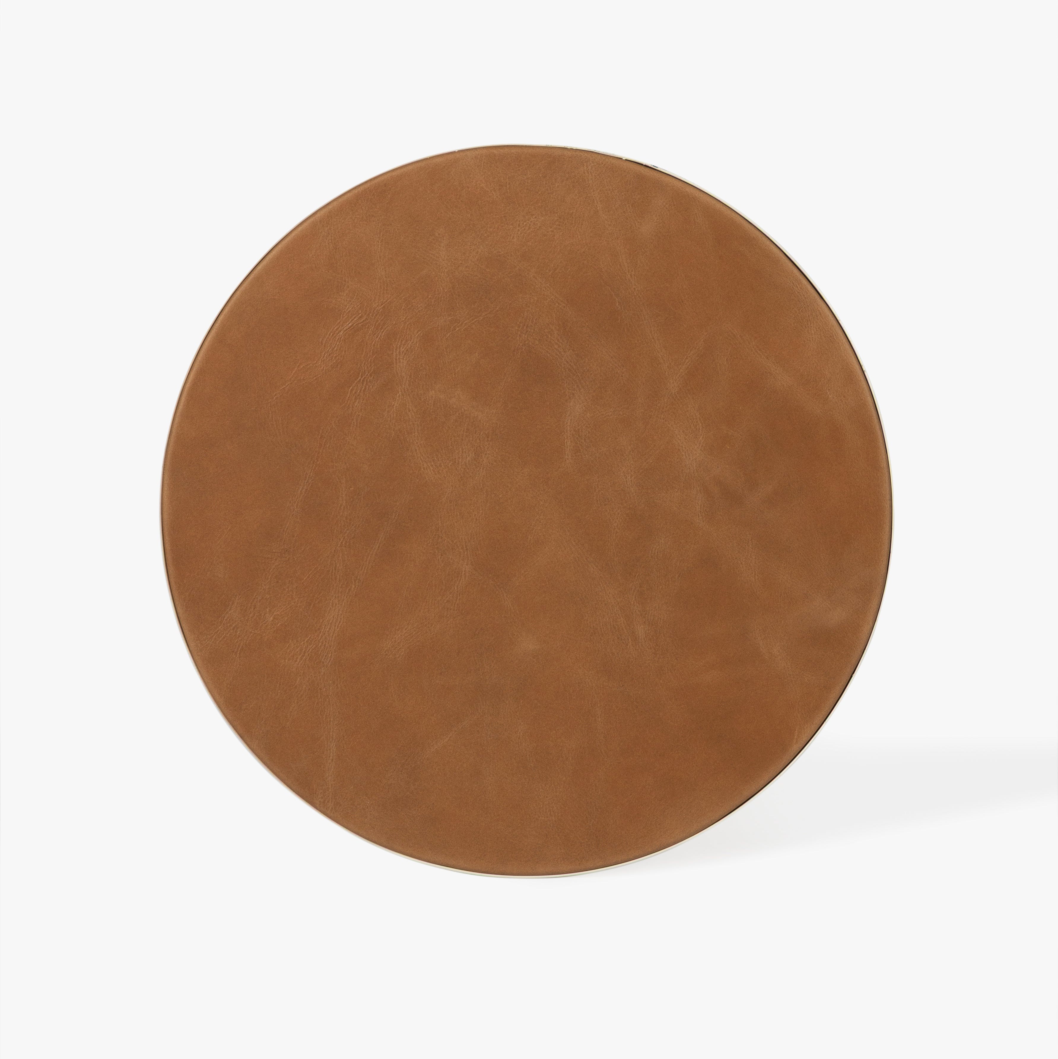 Calder Leather Side Table