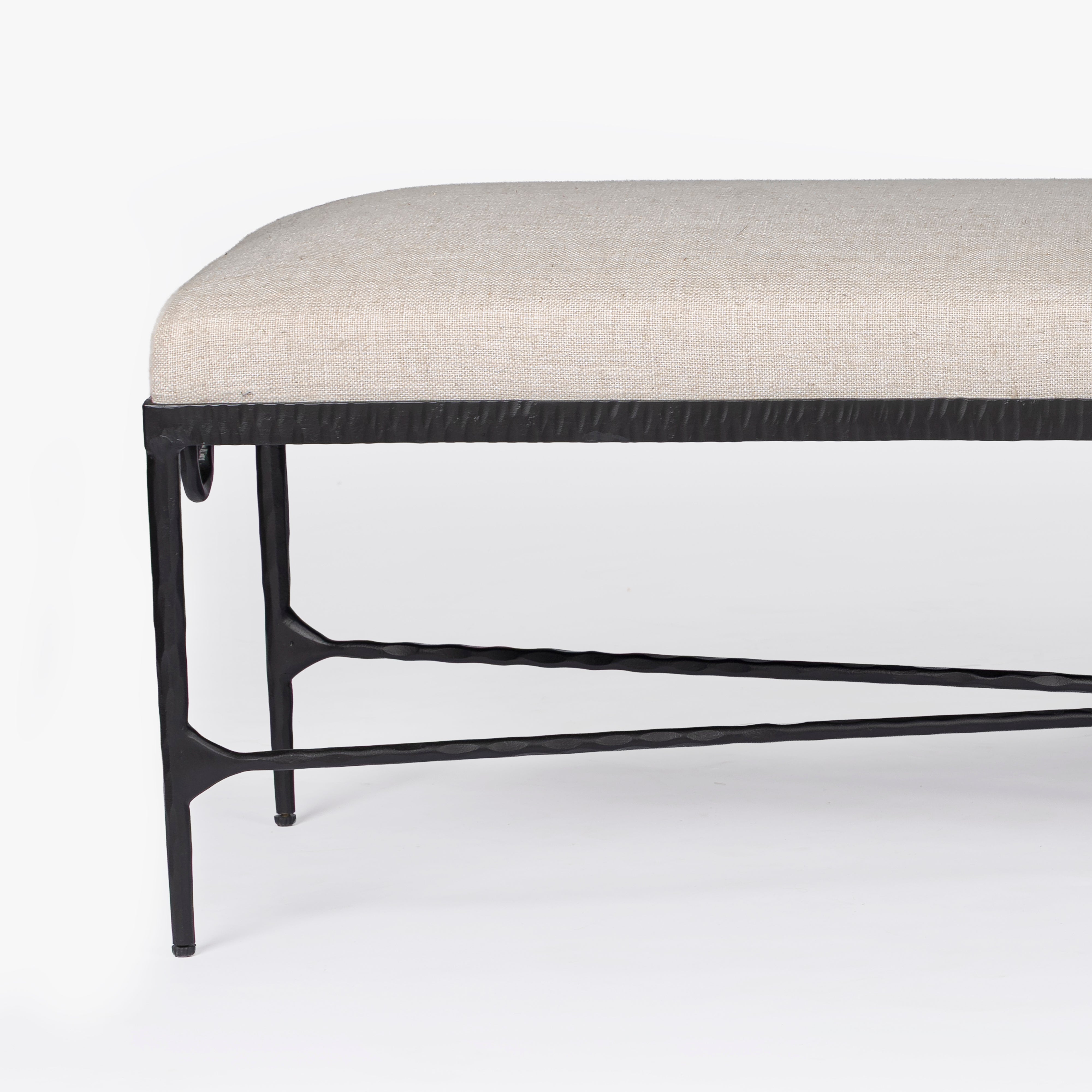 Loam Hammered Bench