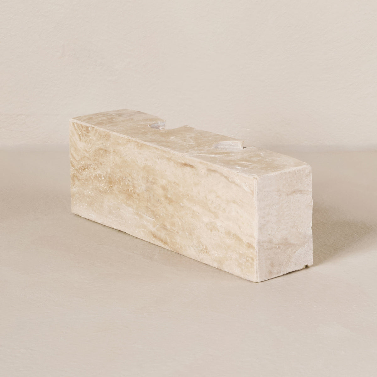 Northfield Travertine Candle Holder