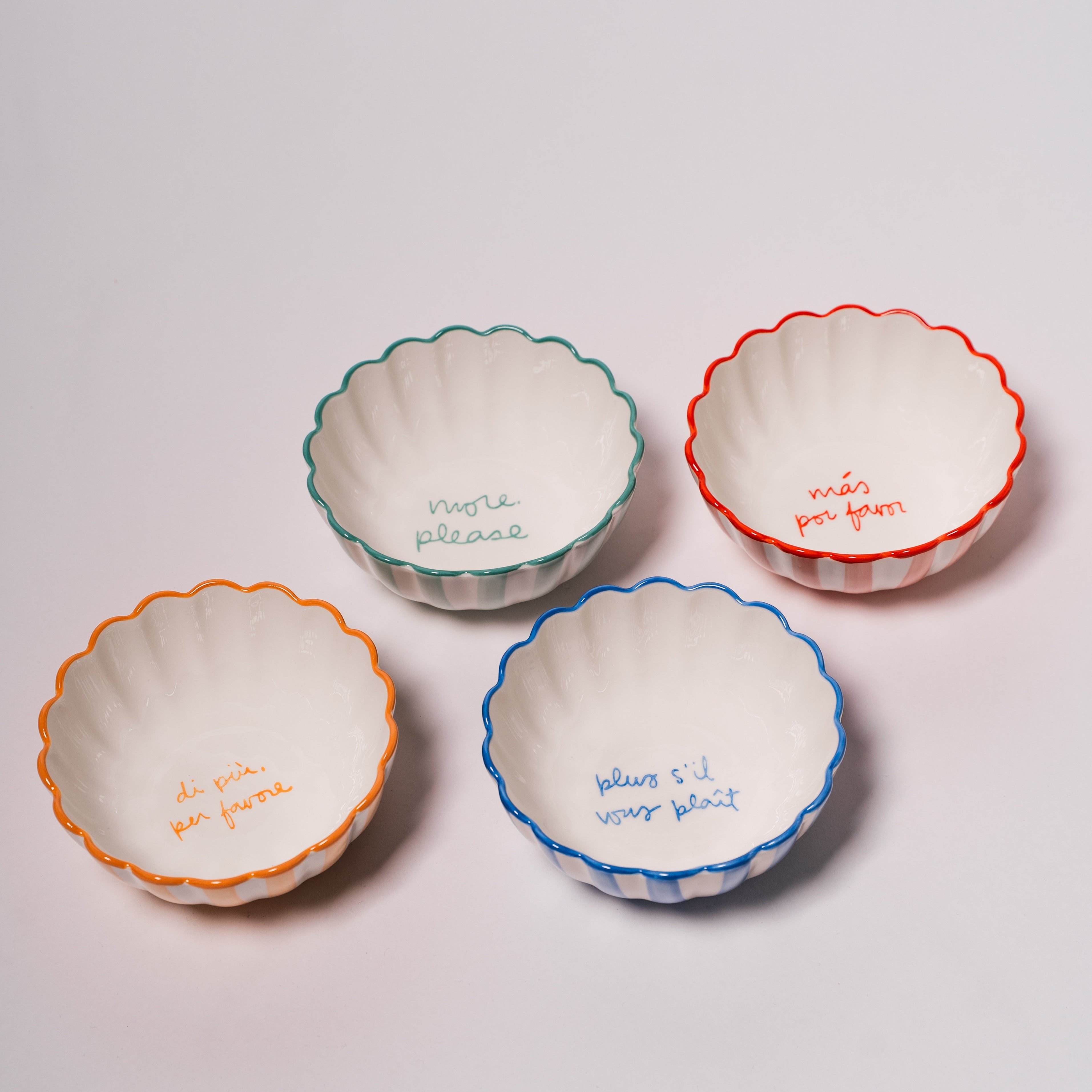 Kinsey Scallop Dessert Bowl - Set of 4