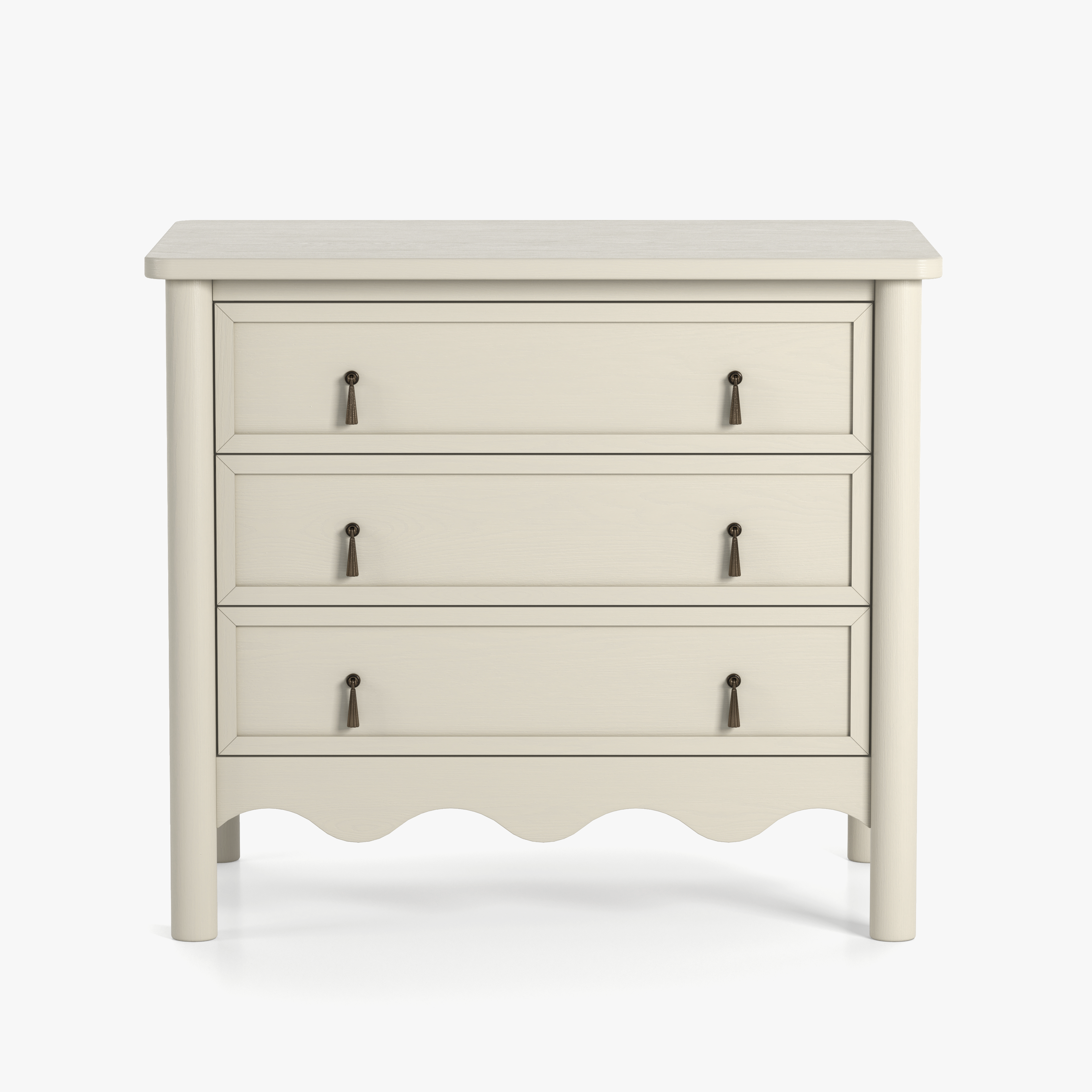 Onda 3-Drawer Oak Nightstand
