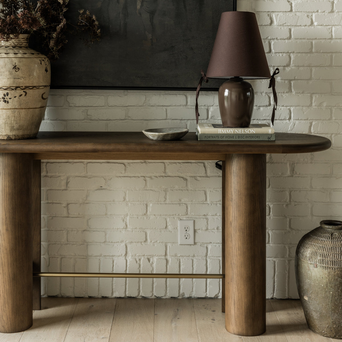 Brooks Oak Console Table