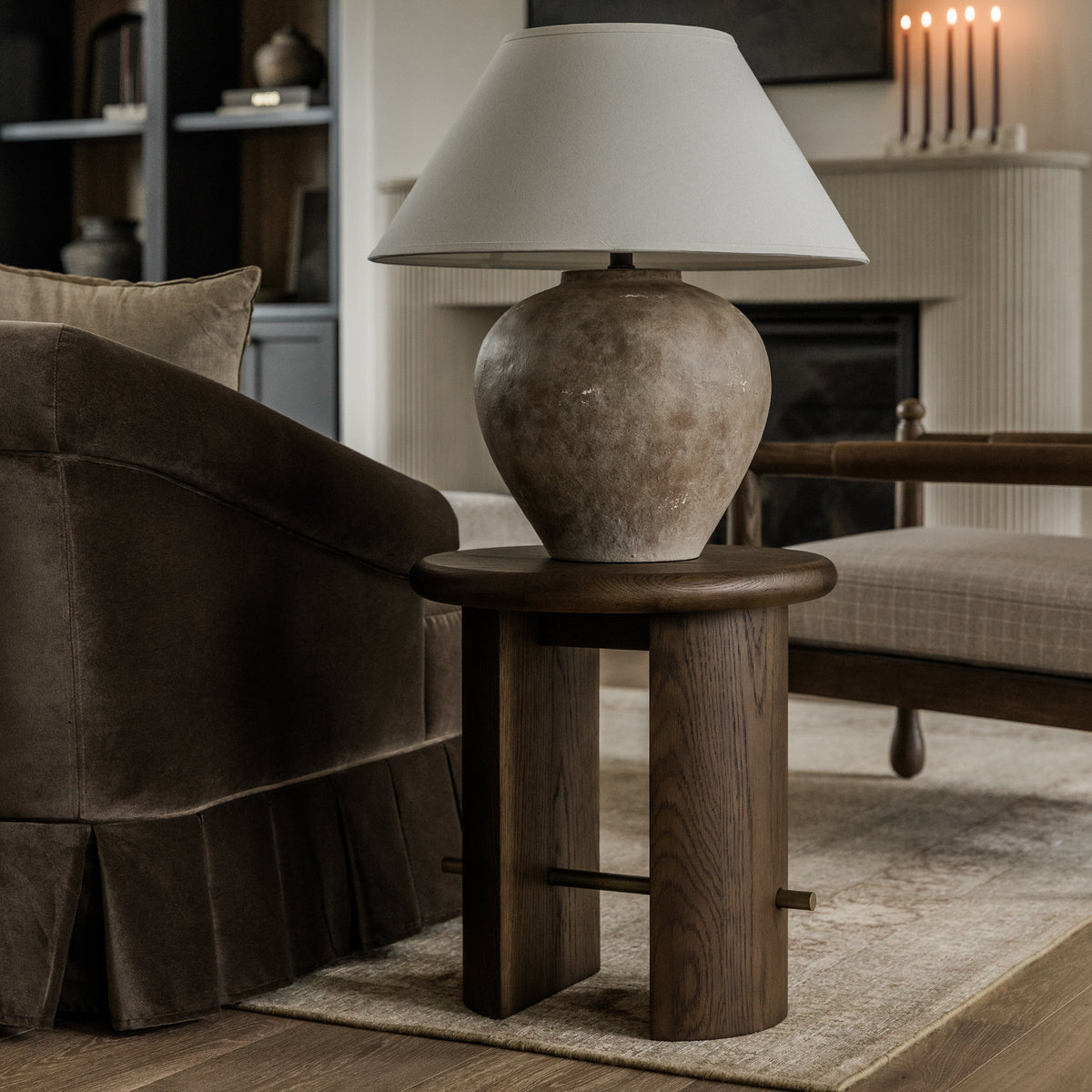 Brooks Oak Side Table