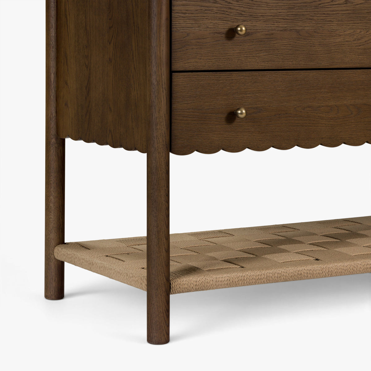 James 4-Drawer Oak Dresser