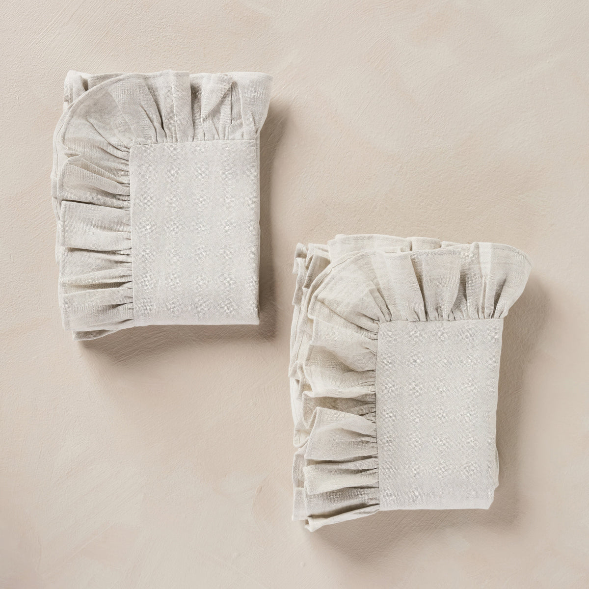 Willowmere Ruffle Linen Shams - Set of 2
