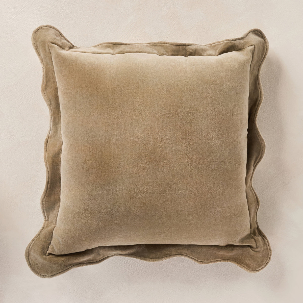 Sonoma Velvet Scalloped Throw Pillow