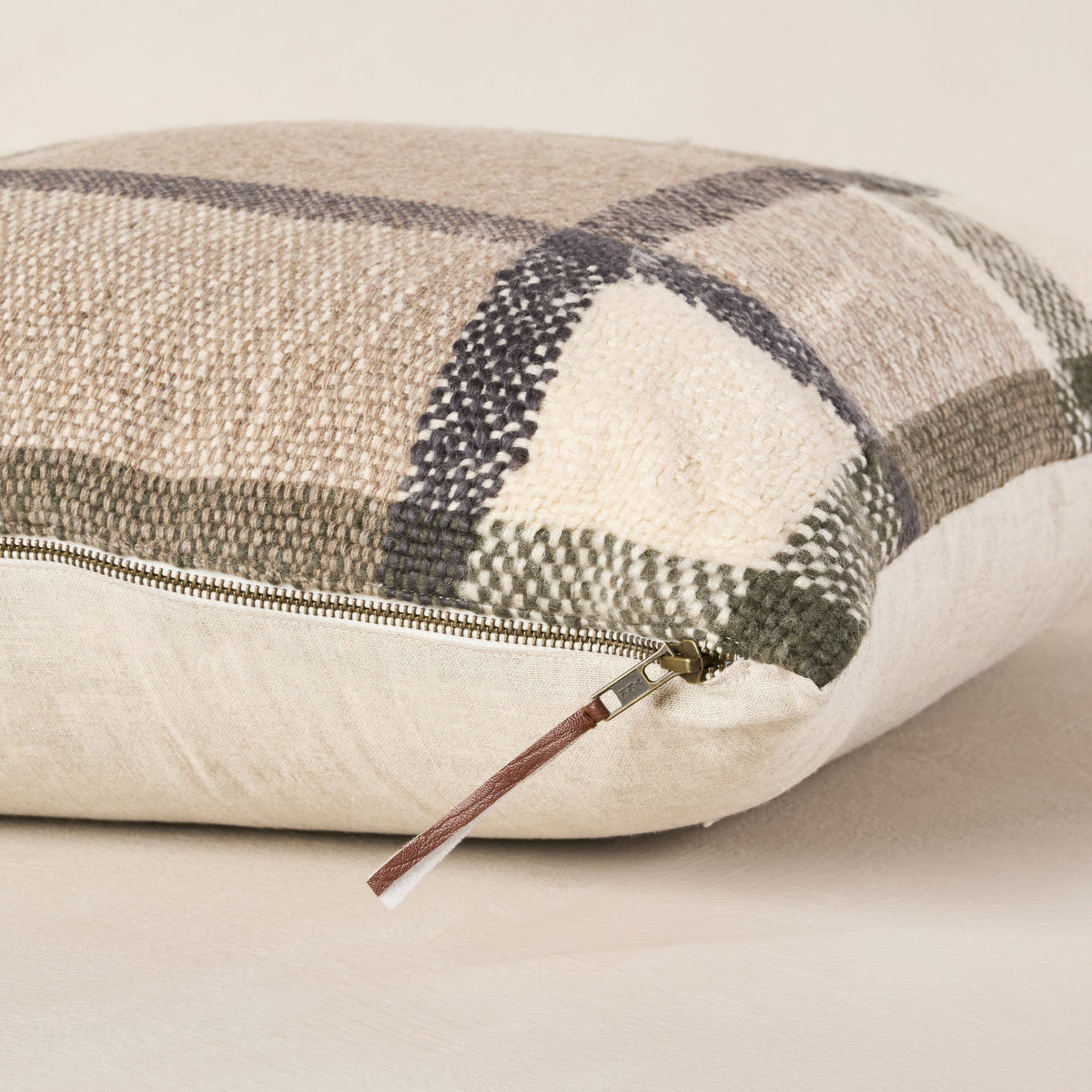 Hawthorne Woven Plaid Throw Pillow