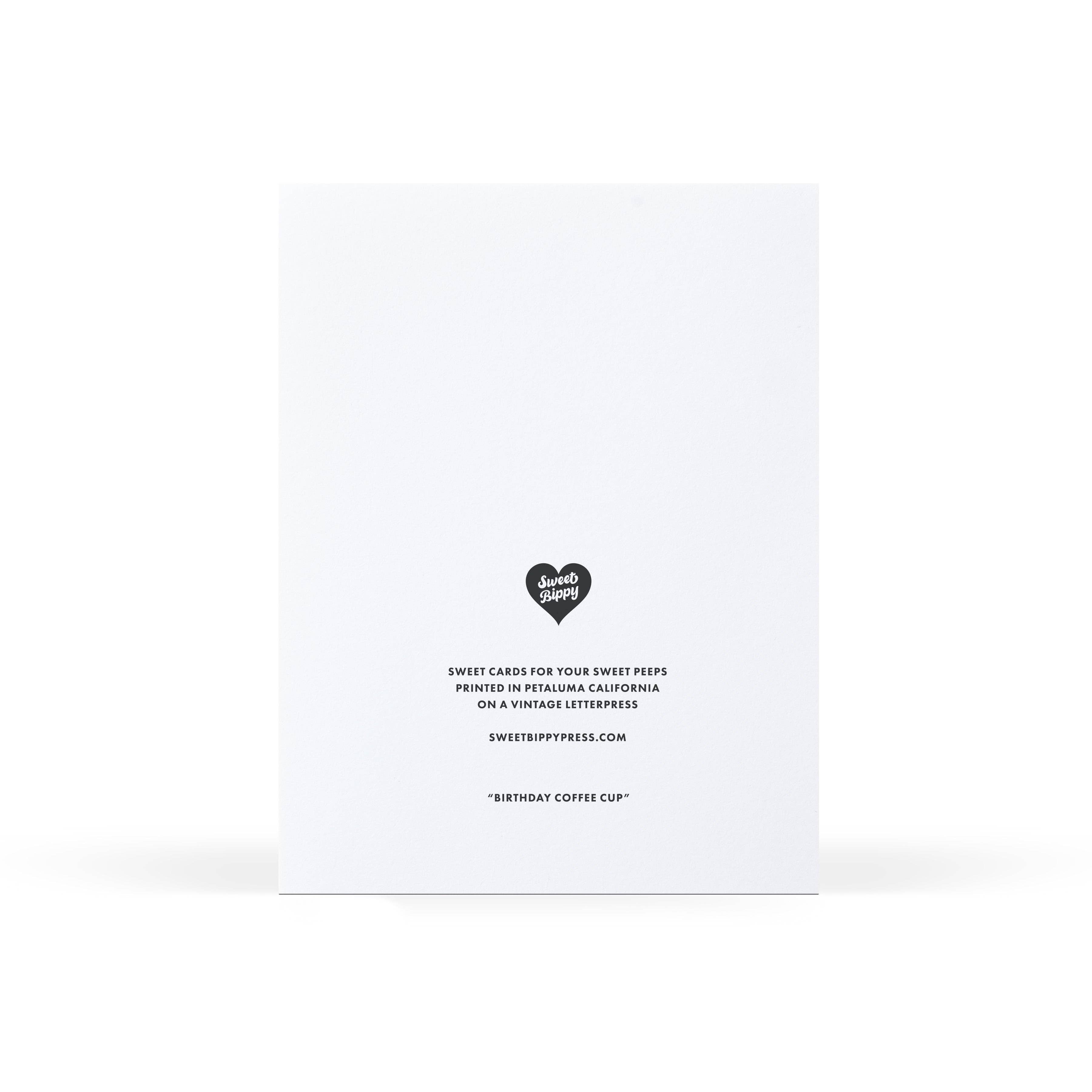 Birthday Coffee Cup Card