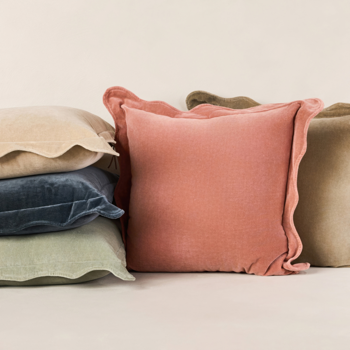 Sonoma Velvet Scalloped Throw Pillow
