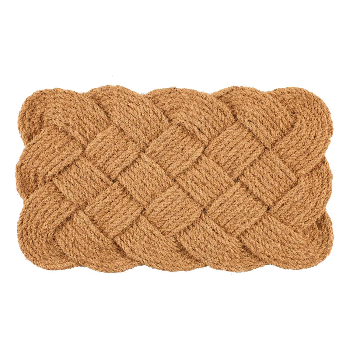 Handwoven Coir Doormat - Knot-ical, 24" x 36"