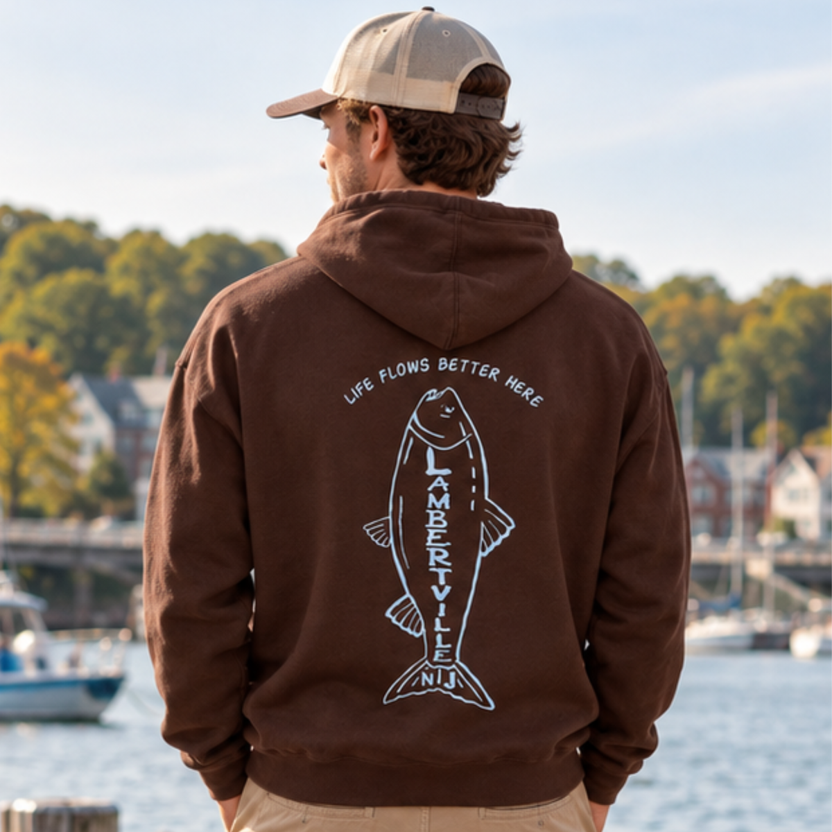Life Flows Better Hoodie - Unisex