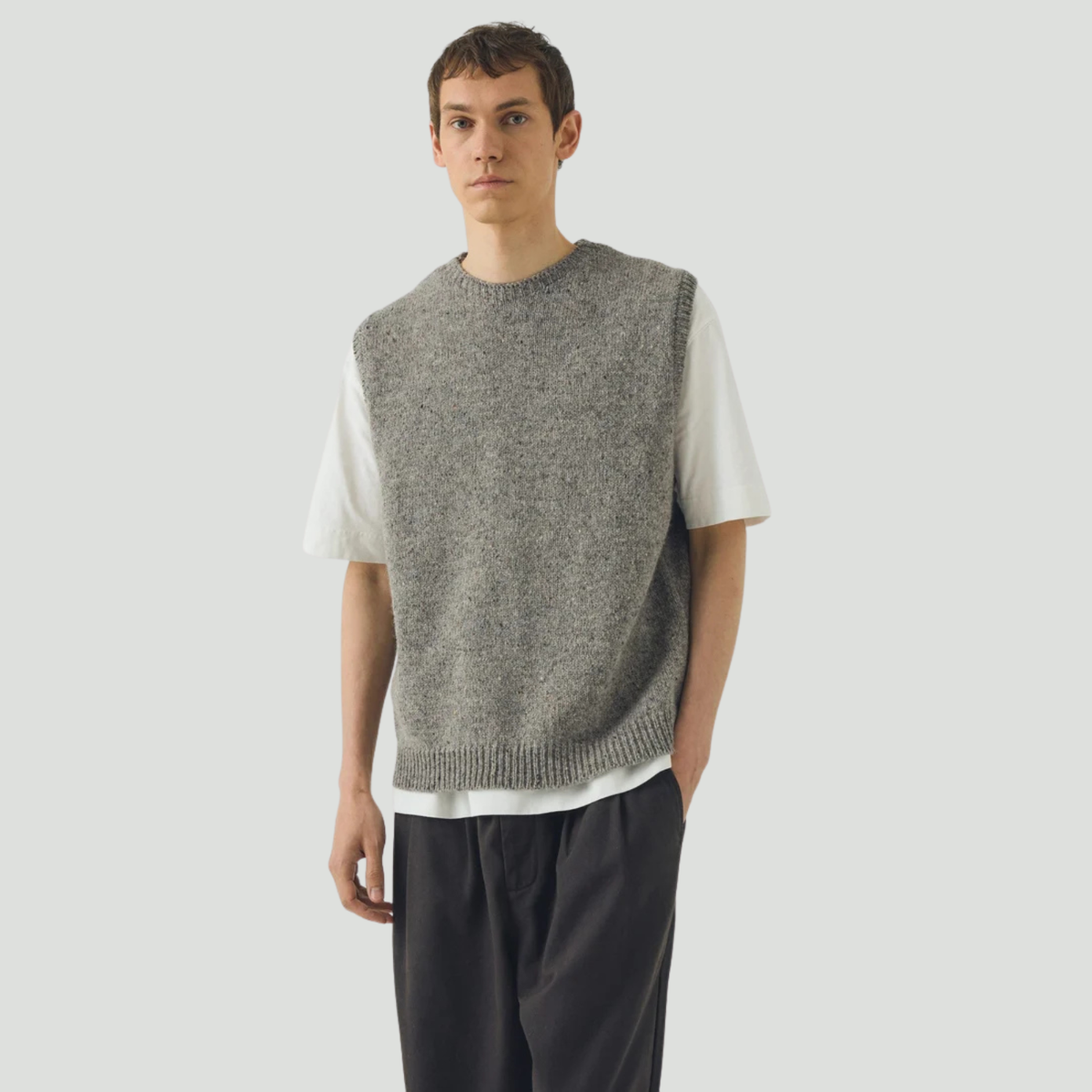 Donegal Wool Crew Neck Tank - Unisex
