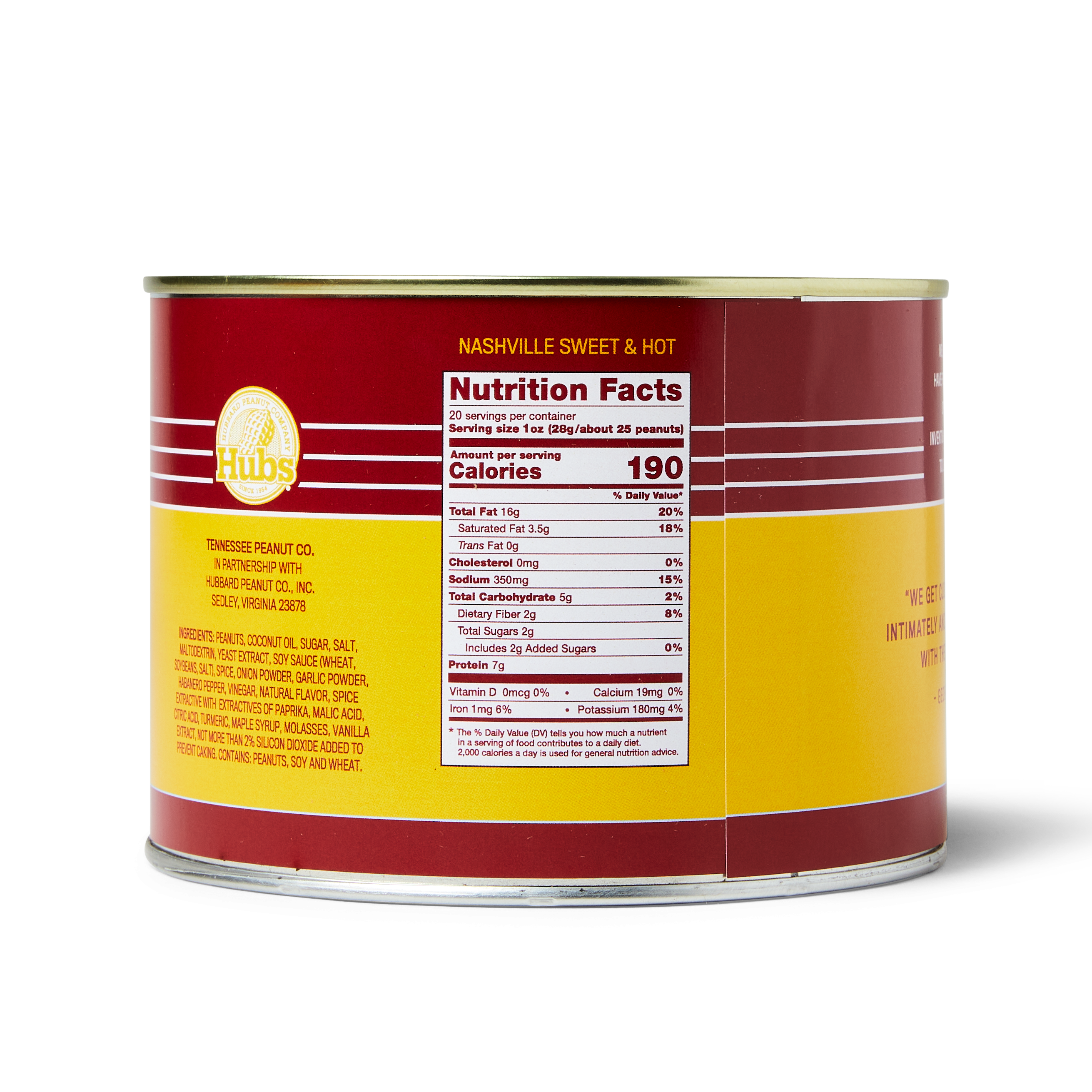 Nashville Sweet & Hot Peanuts 12 oz