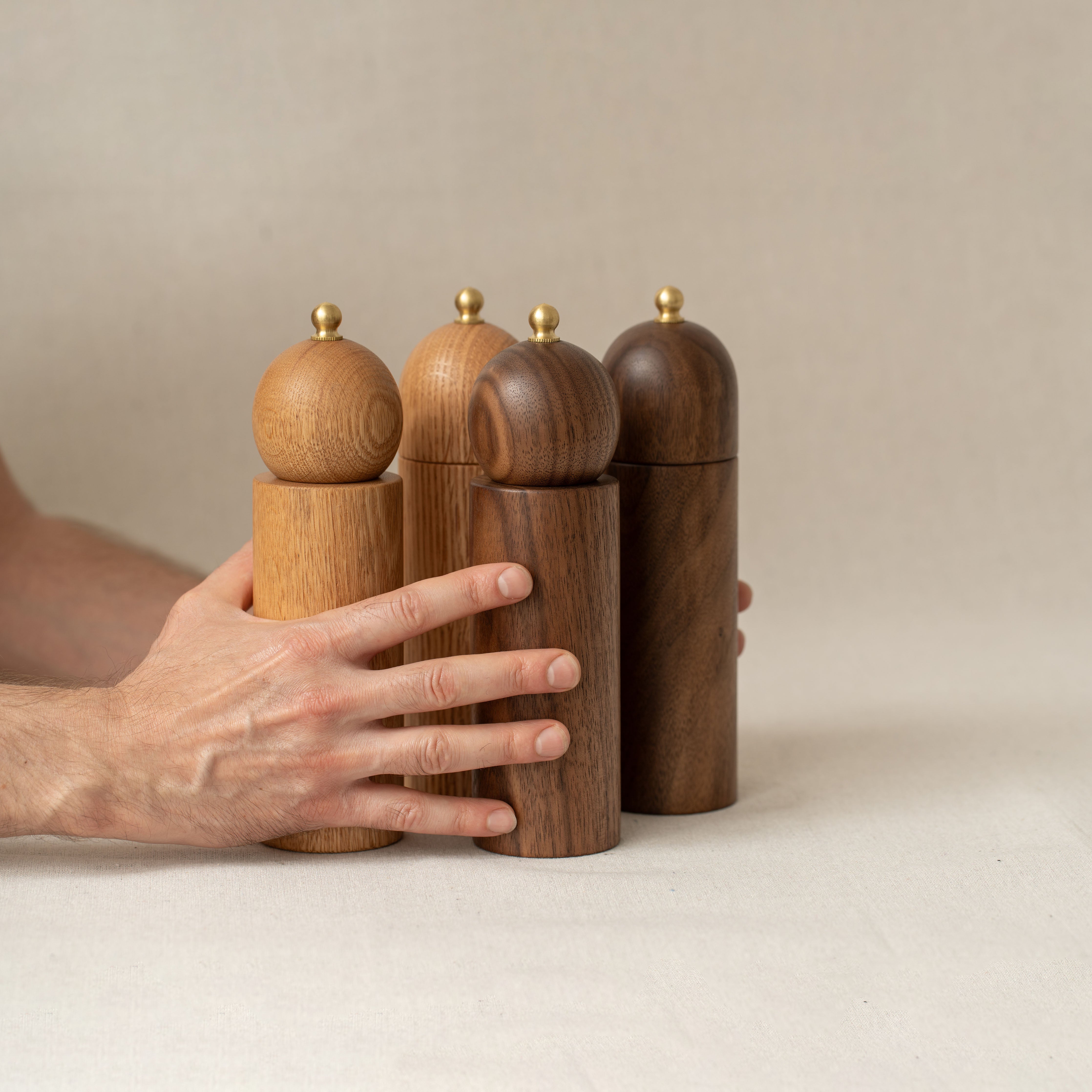 Pepper and Salt Mill Pair in oak