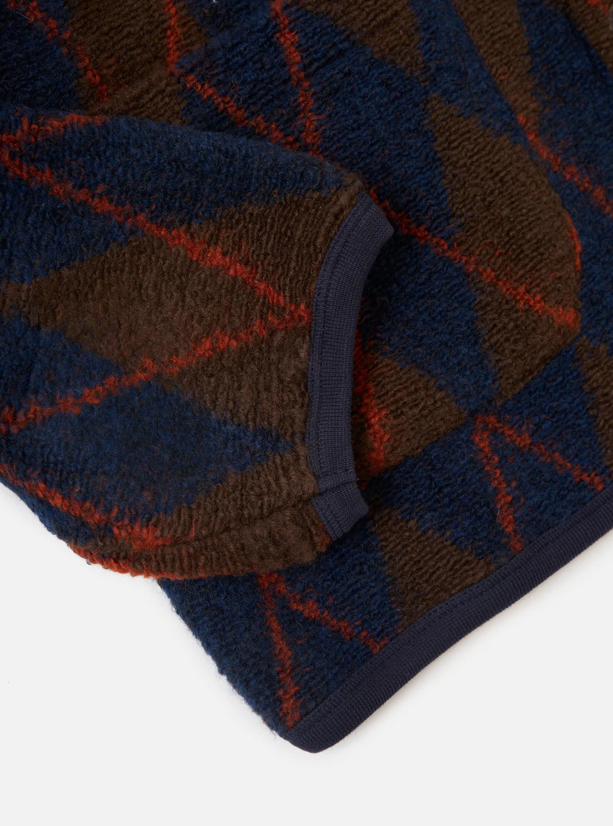 Universal Works Argyle Fleece Cardigan