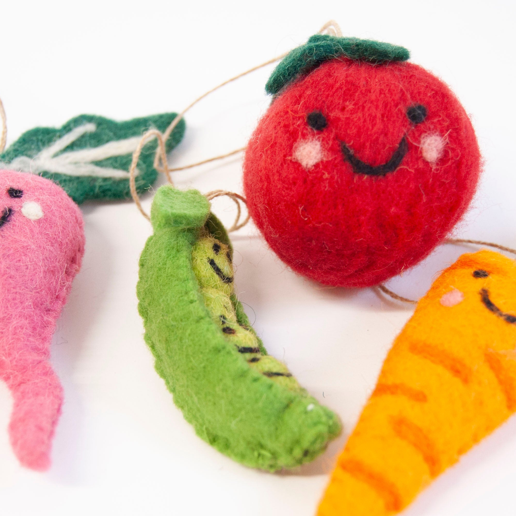 Tammy Tomato Felted Ornament