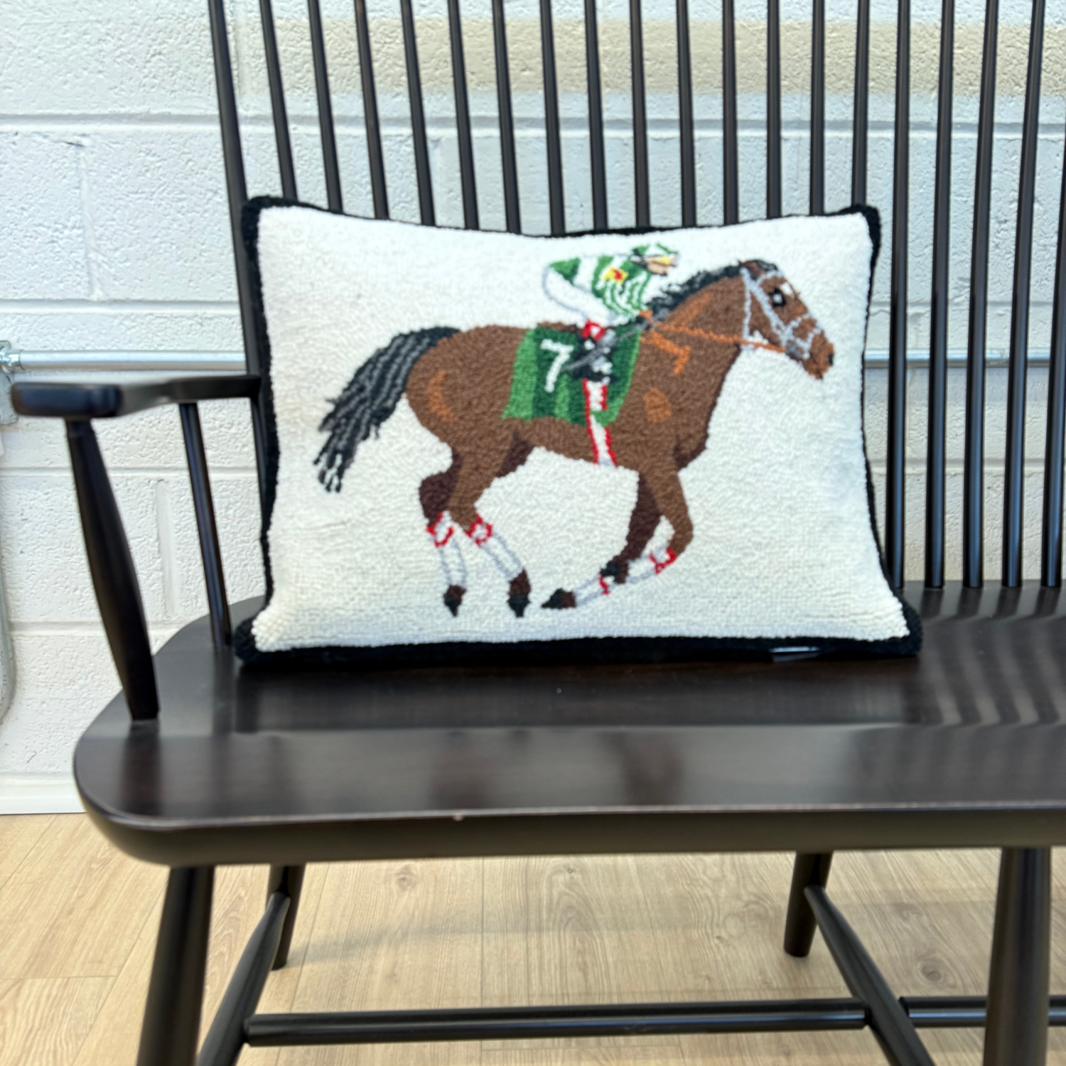Equestrian Racer Hook Pillow