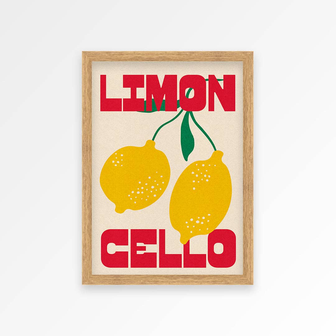 Cocktail Art Print – Limoncello Wall Art