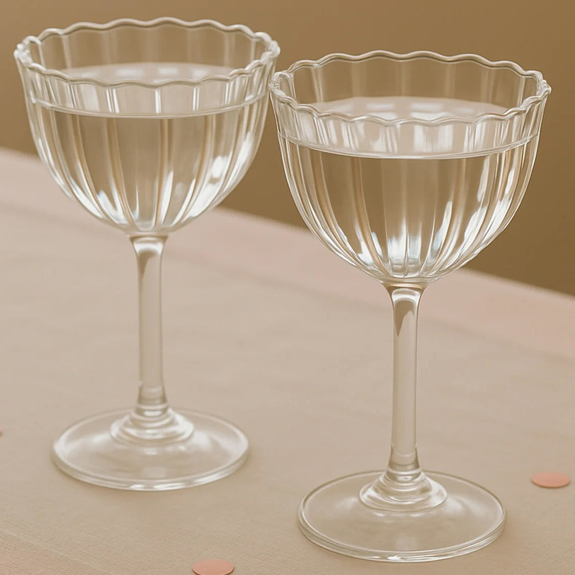Kira Stemware Coupes, Set of 2