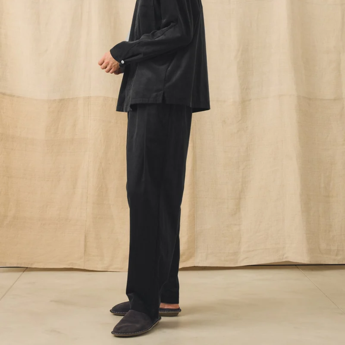 Men's Cord Pleated Trousers