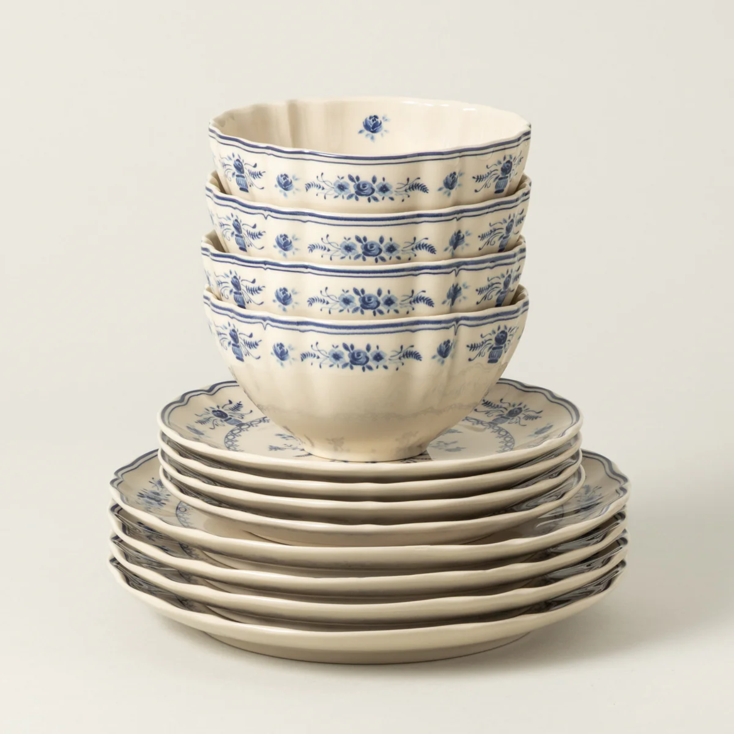 Costa Nova Vila 12-Piece Dinnerware Set with Bowl
