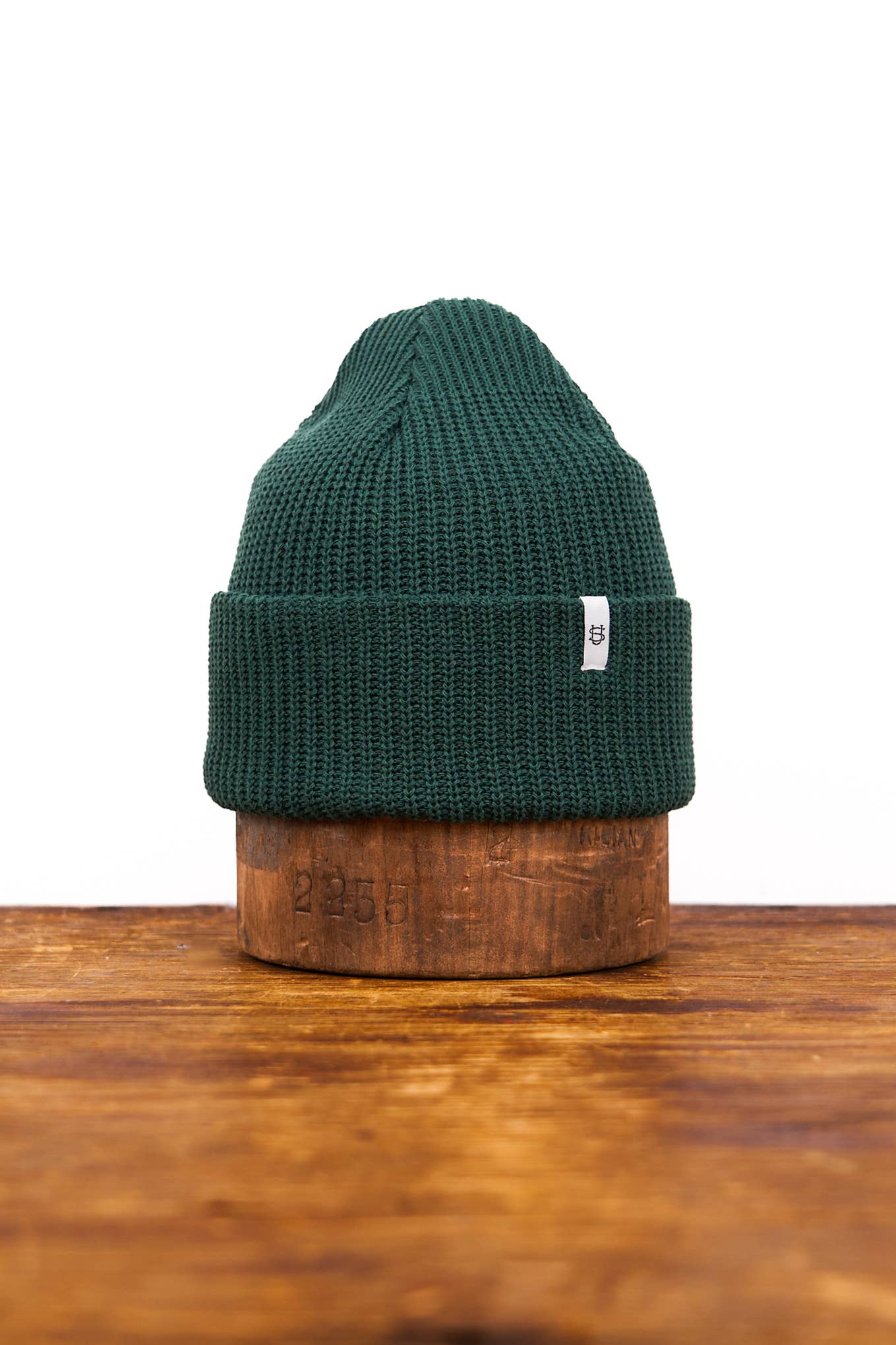 Adirondack Green Upcycled Cotton Watchcap