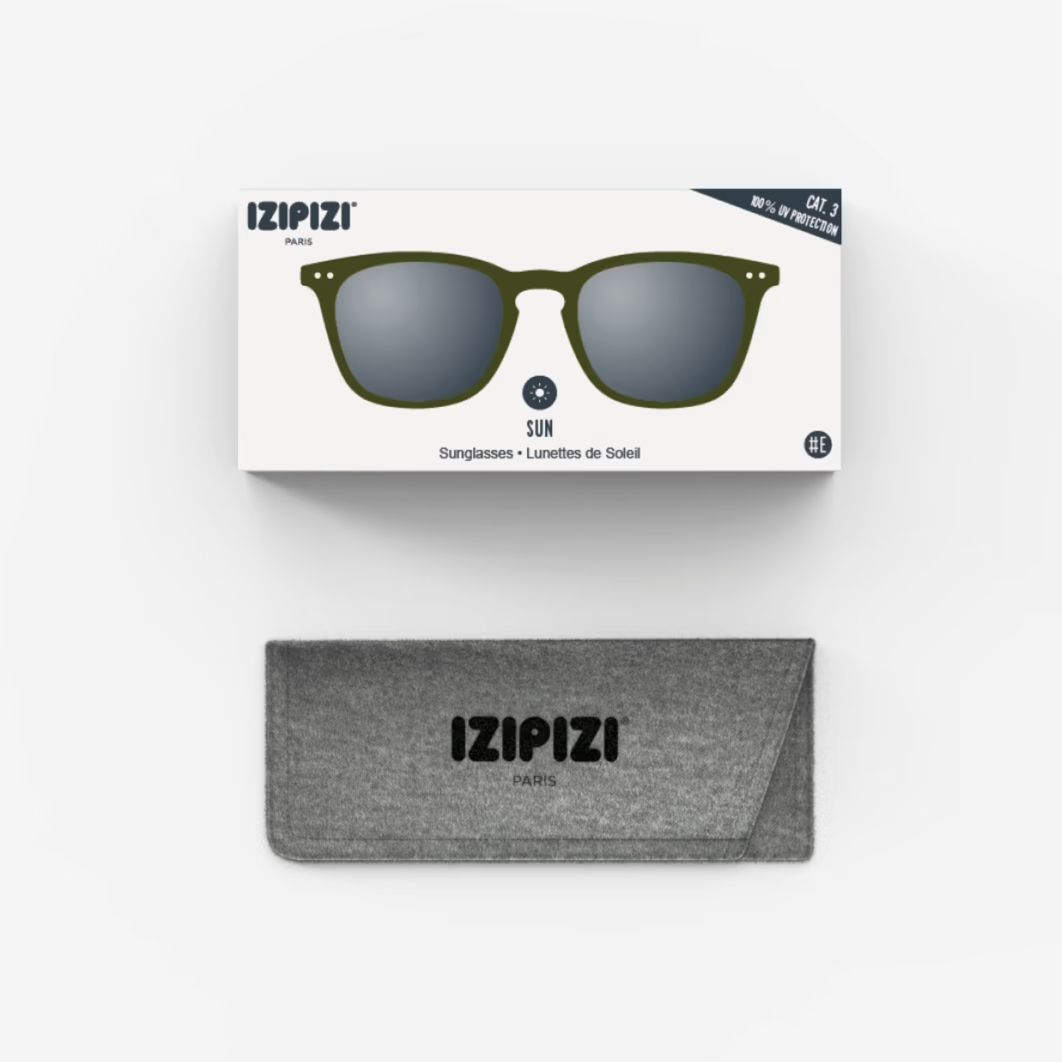 Sun #E Kaki Green Sun Glasses