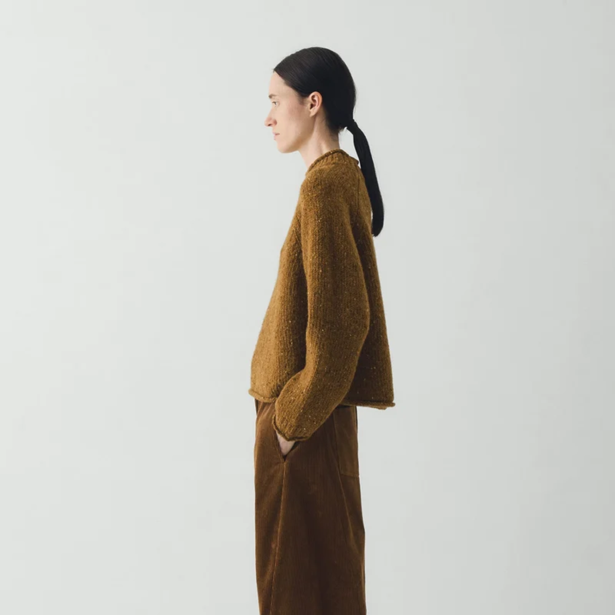 Donegal Wool Roll Neck Sweater - Women's