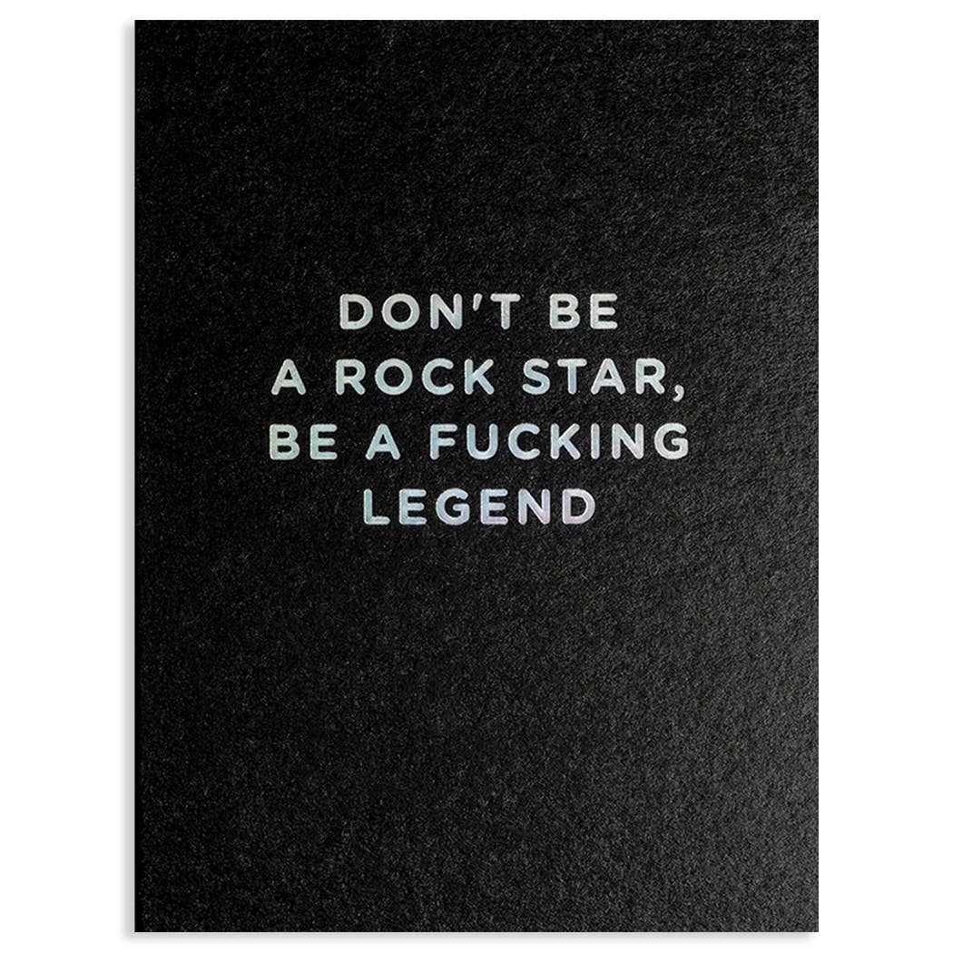 ROCK STAR ALL OCCASION GREETING CARD 3.5 x 4.75"