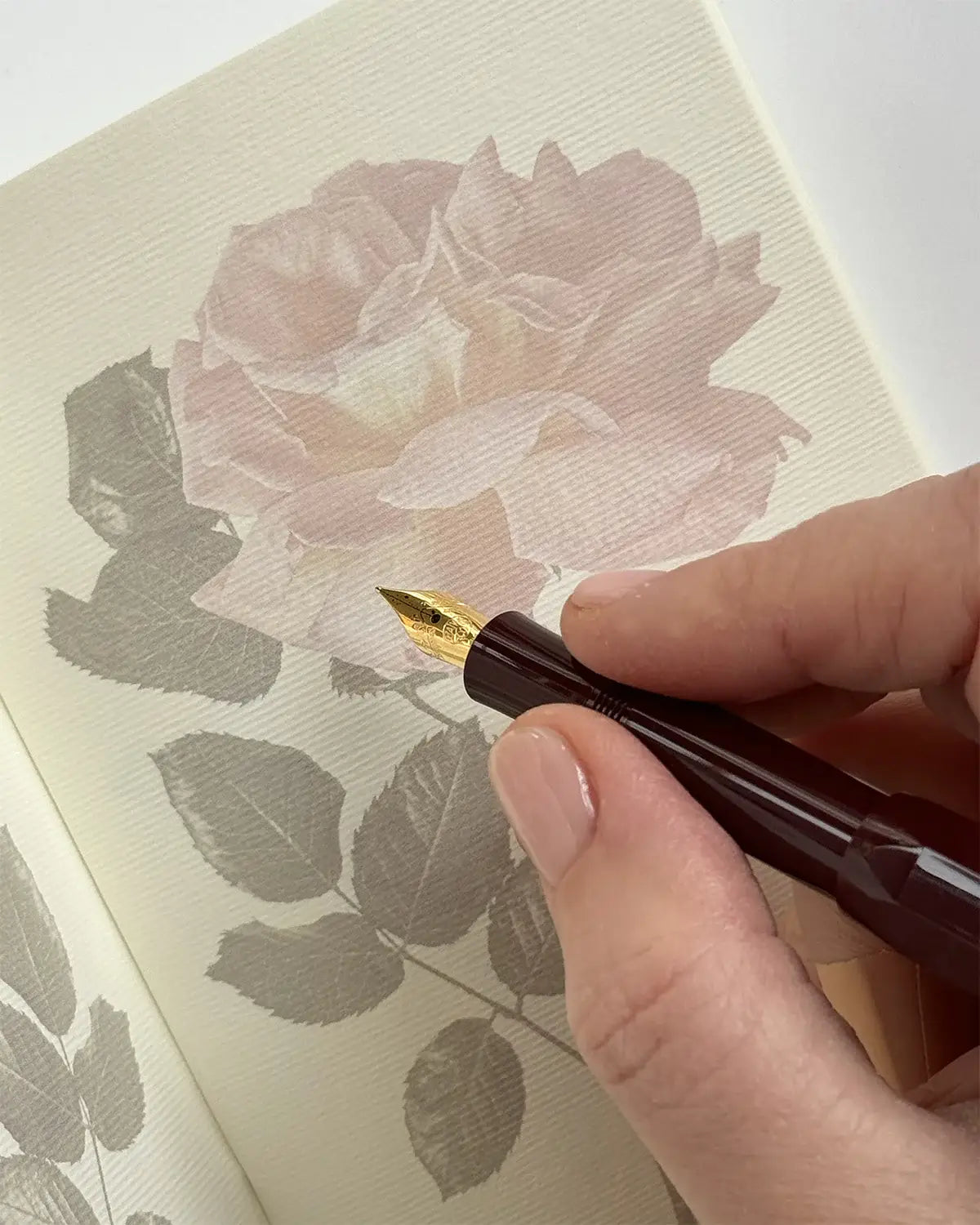 Garden Roses Notebook Set and Pen Clip