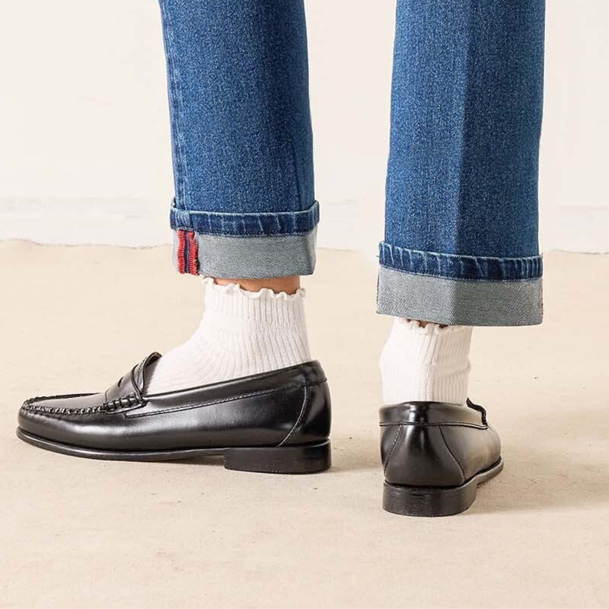 Bessie Cuffed Straight Leg Jean-Womens