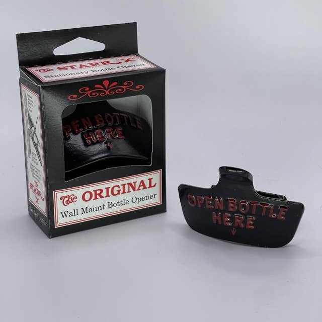 Wall Mount Bottle Opener - Black Finish