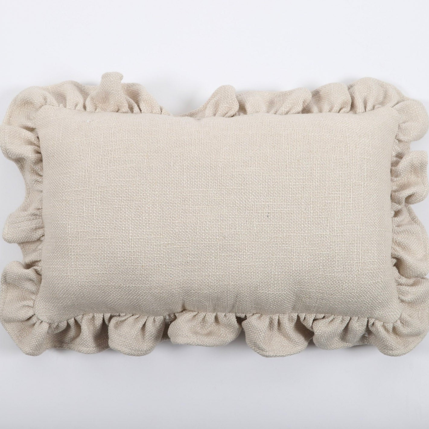 Luxe Linen Ruffle Pillow