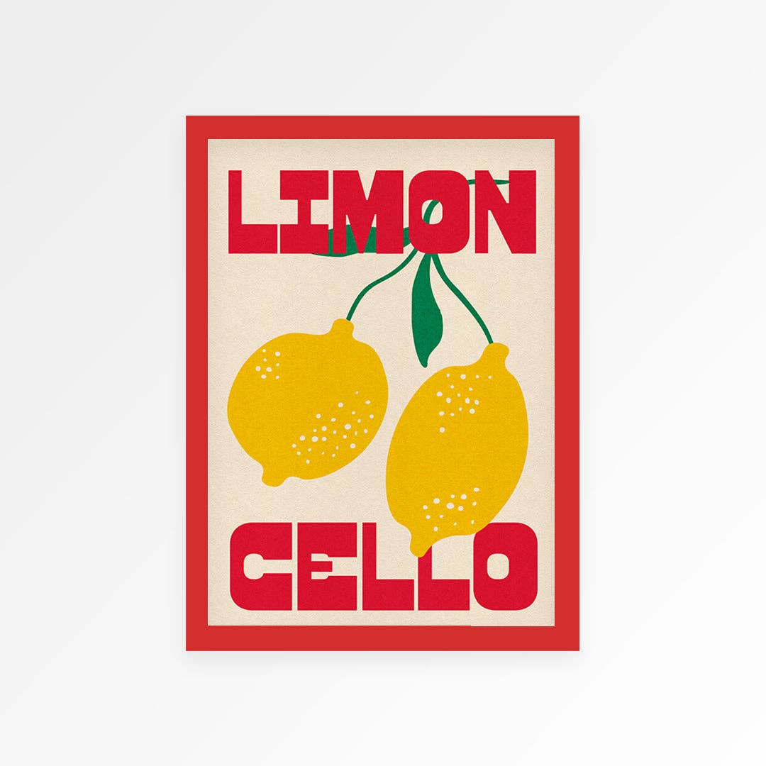 Cocktail Art Print – Limoncello Wall Art