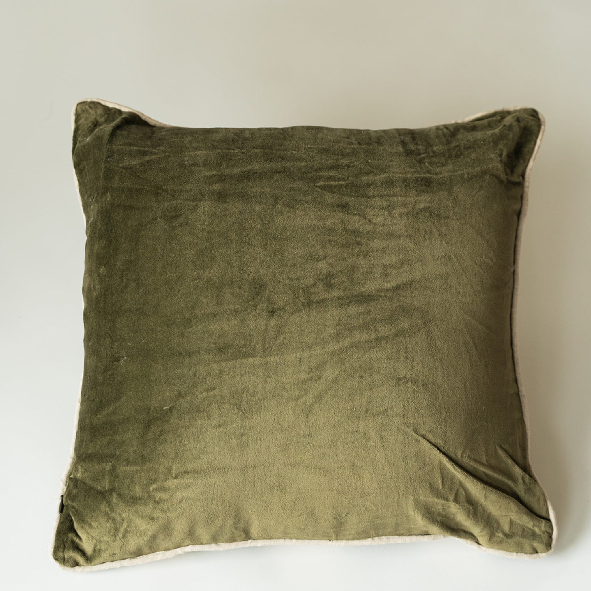 Velvet Linen Stripe Pillow