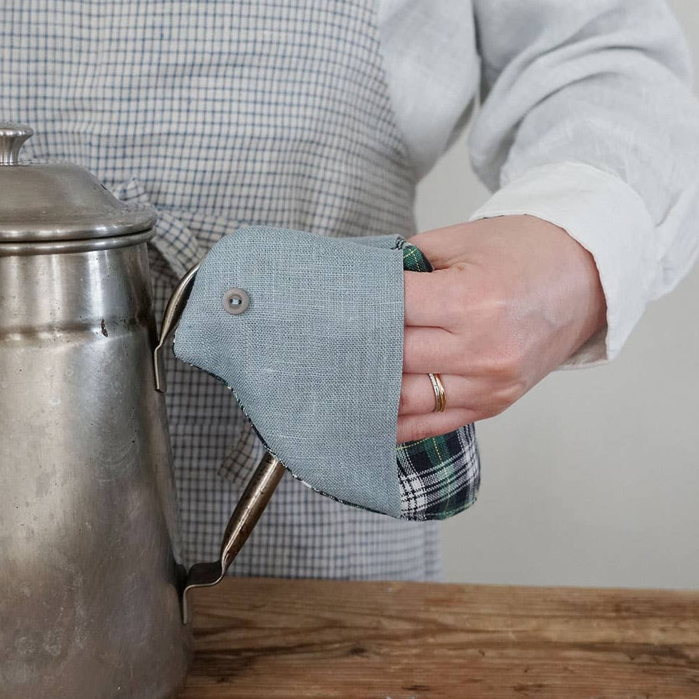 Linen Pot Holder Bird-Assorted Color