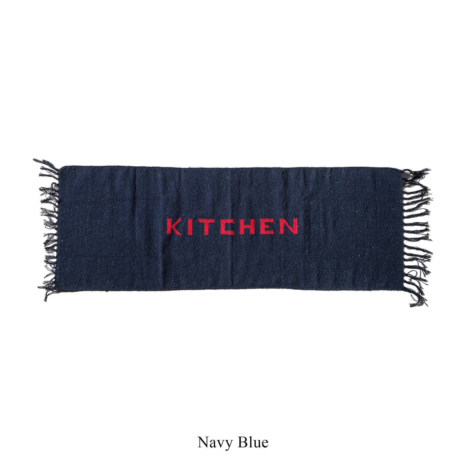 HANDLOOMED RECYCLE YARN KITCHEN MAT