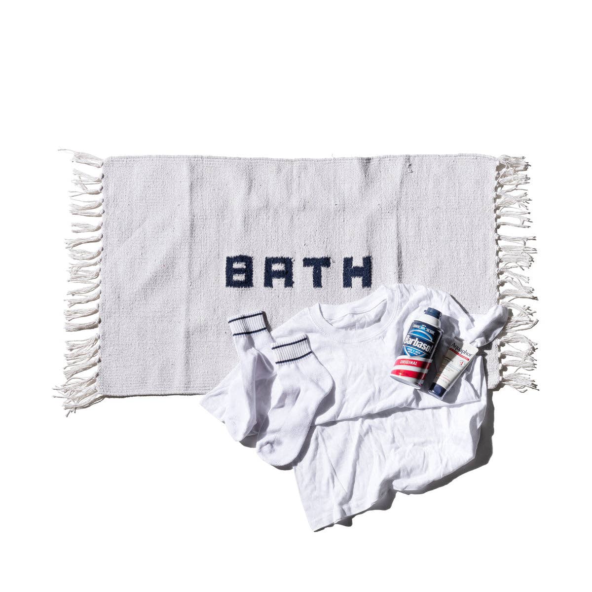 Handloomed Recycled Yarn Bath Mat