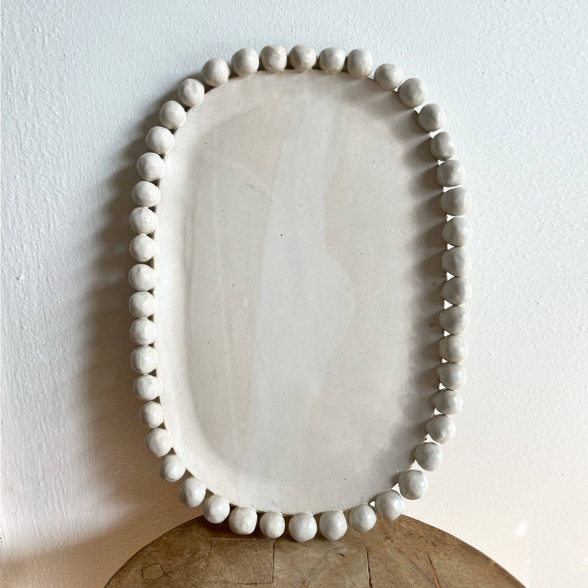 Beaded Serving Platter