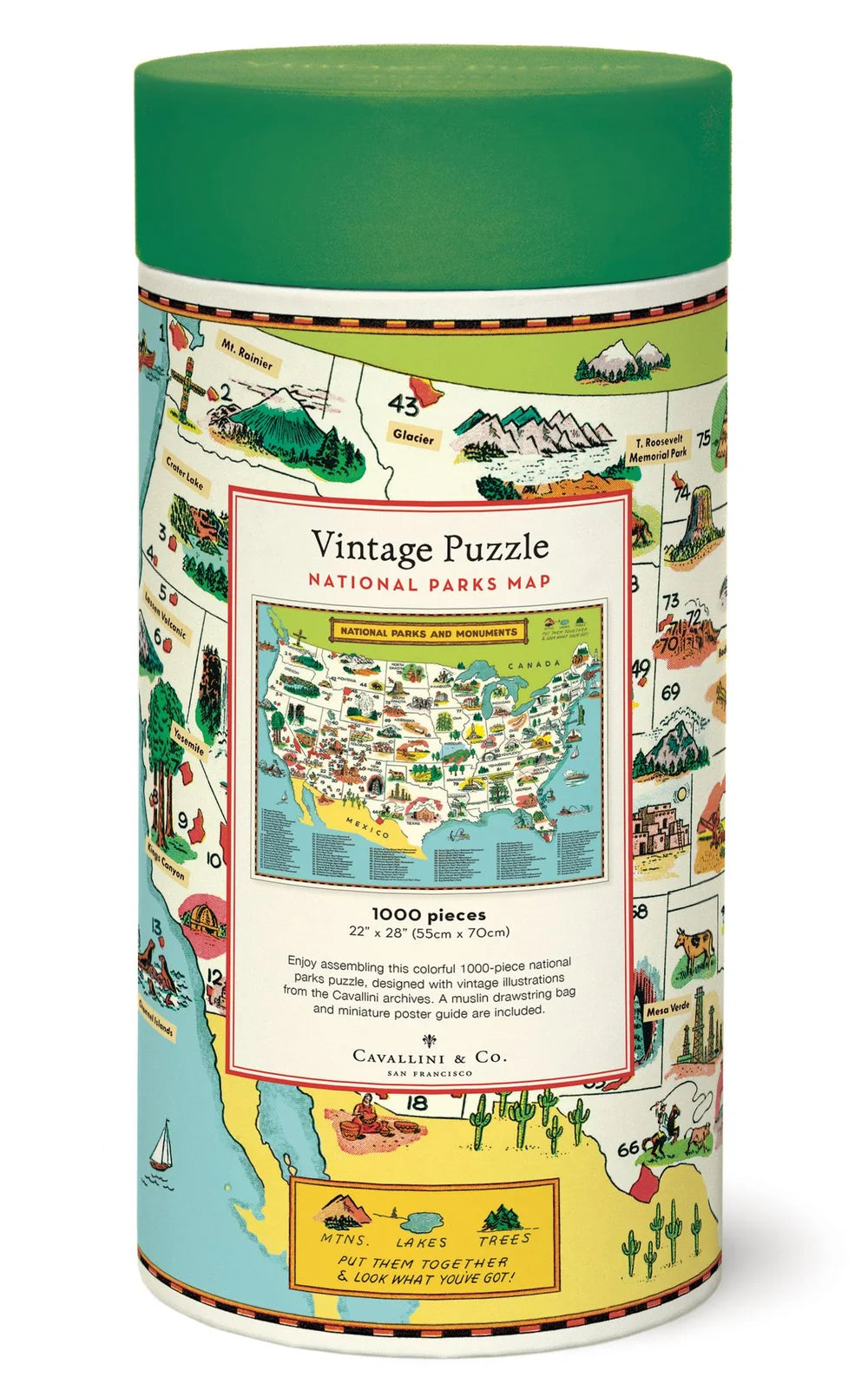 National Parks Map Puzzle